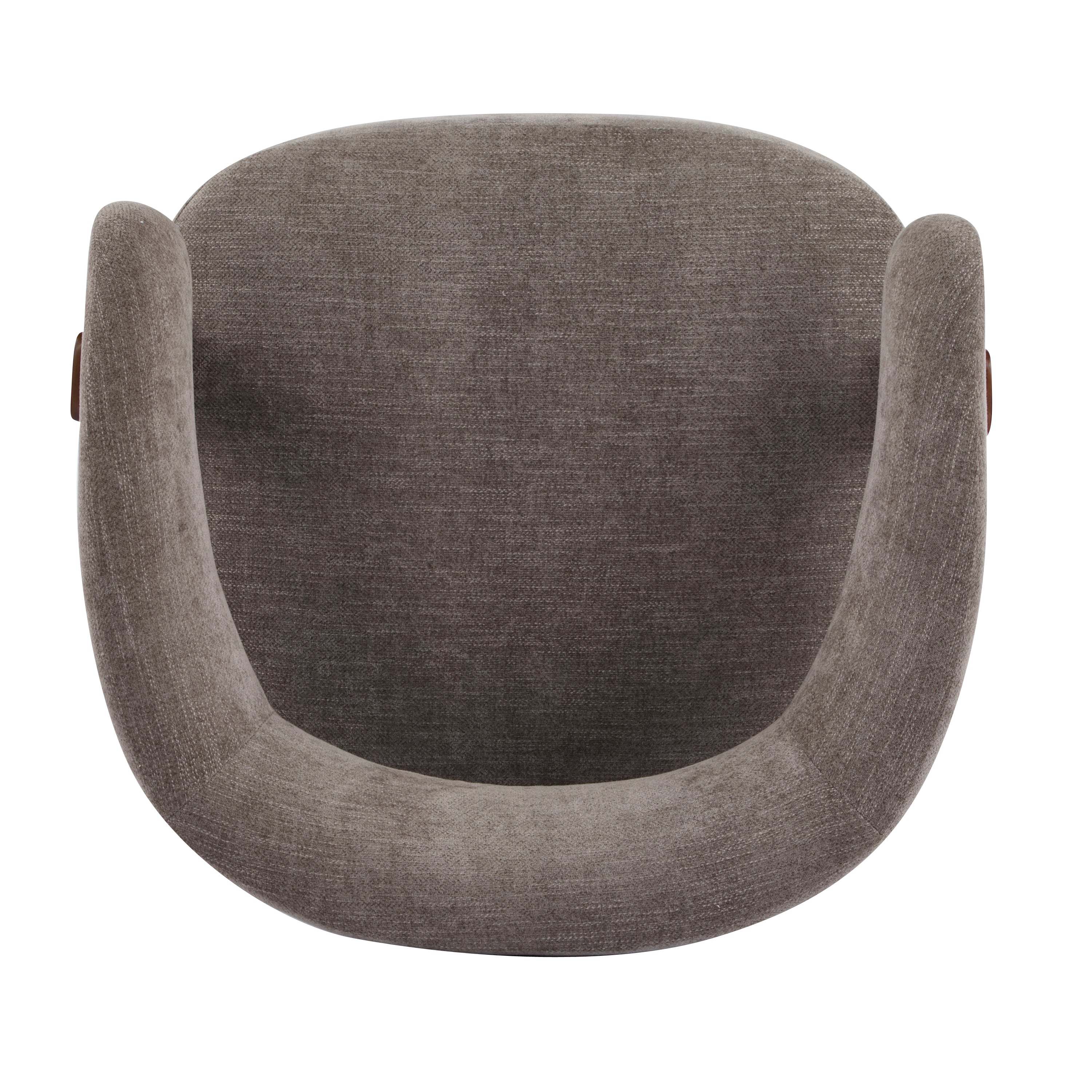 Modern Open-Back Accent Chair with Wooden Frame
