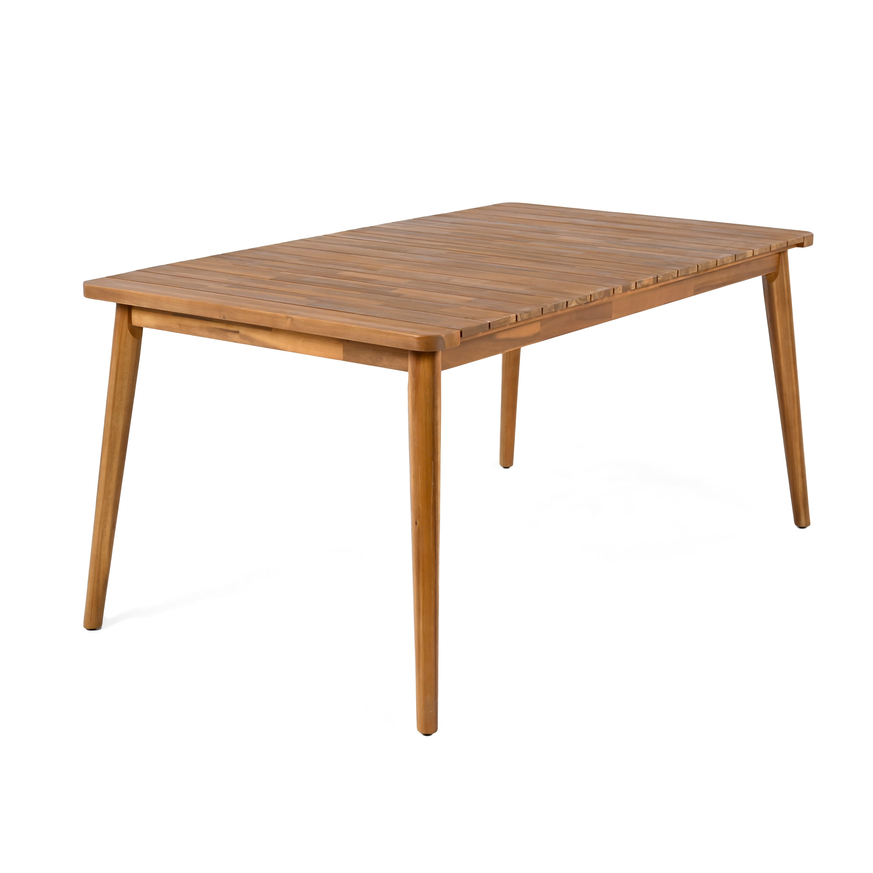 Acacia Wood Rectangular Outdoor Dining Table