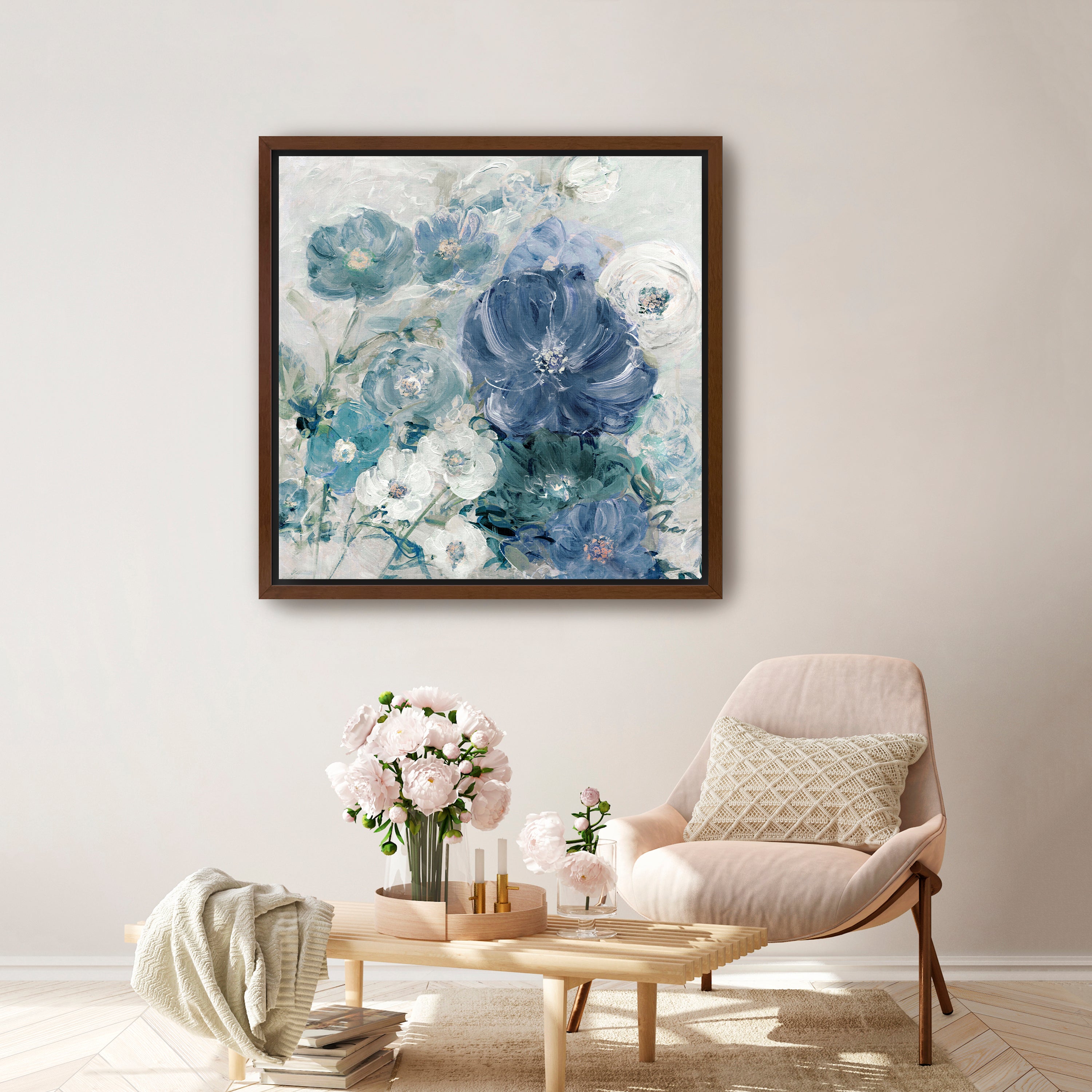 Giardino Blu Canvas Giclee