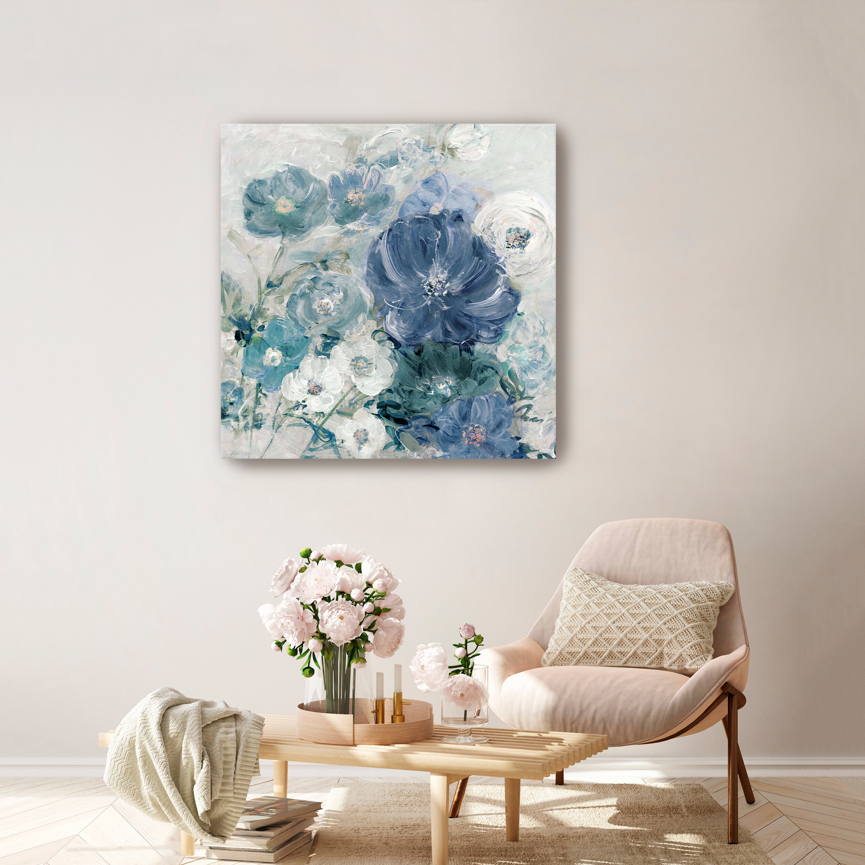 Giardino Blu Canvas Giclee