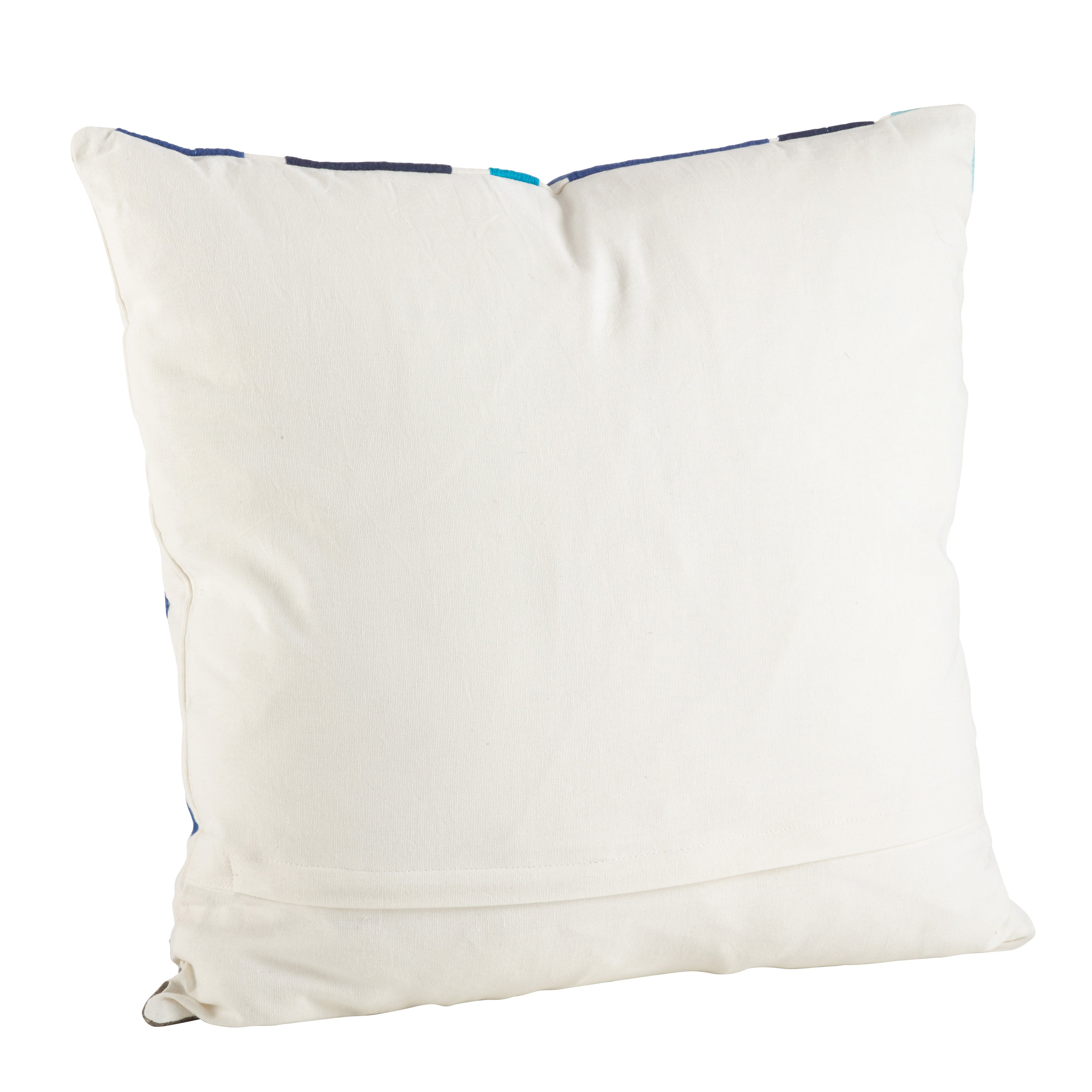 Brushstroke Design Cotton Throw Pillow