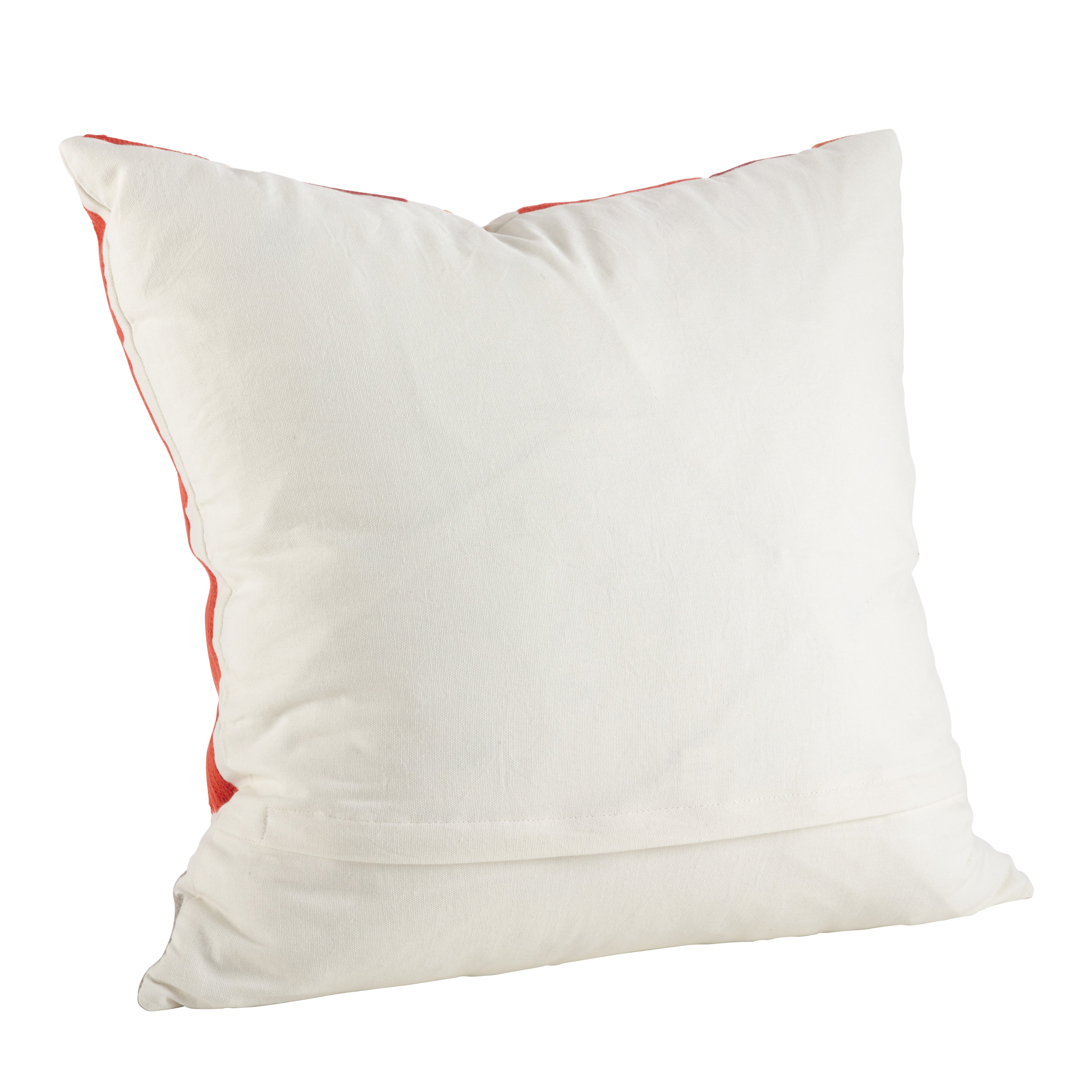 Brushstroke Design Cotton Throw Pillow