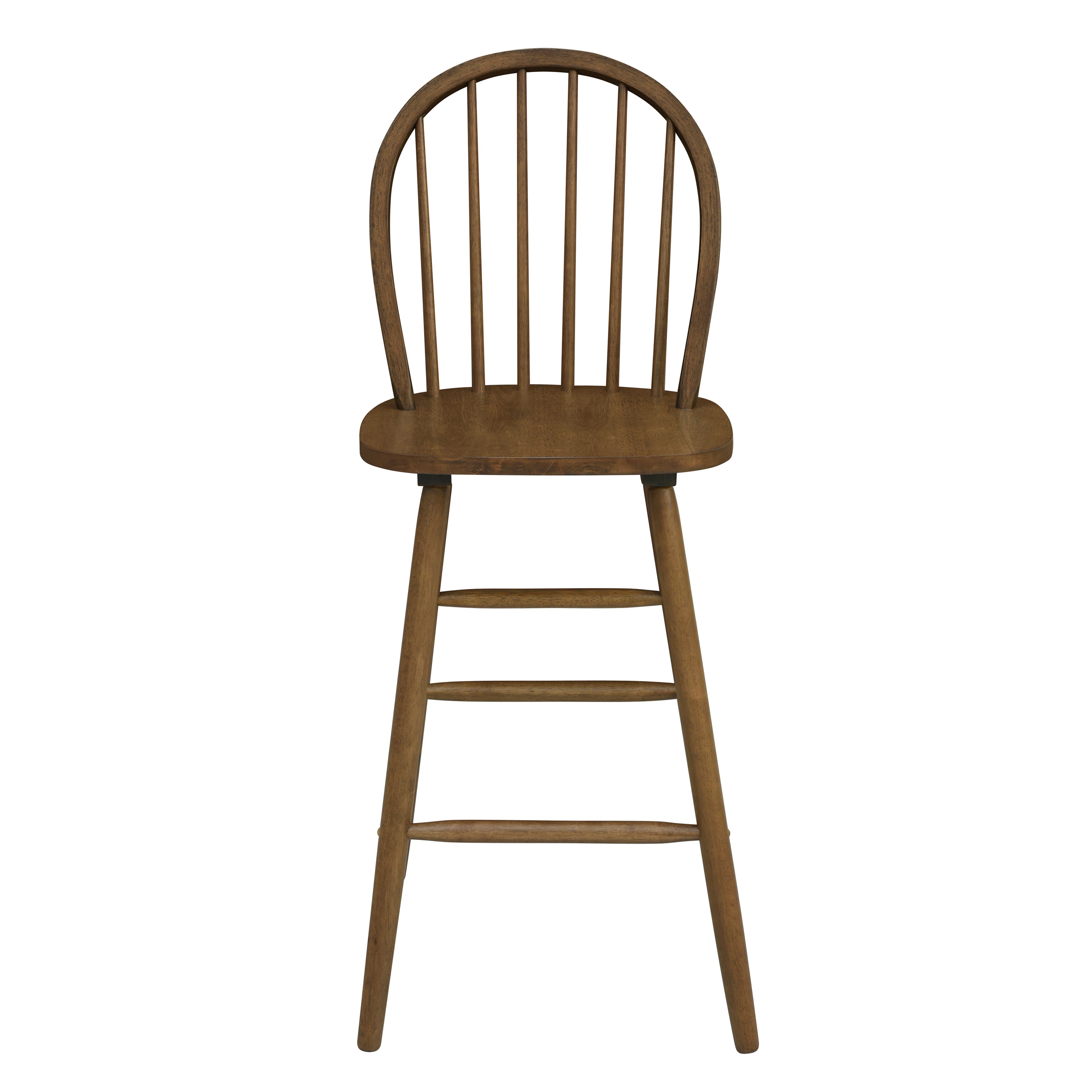 Solid Wood Spindle Back Barstool, Set of 2