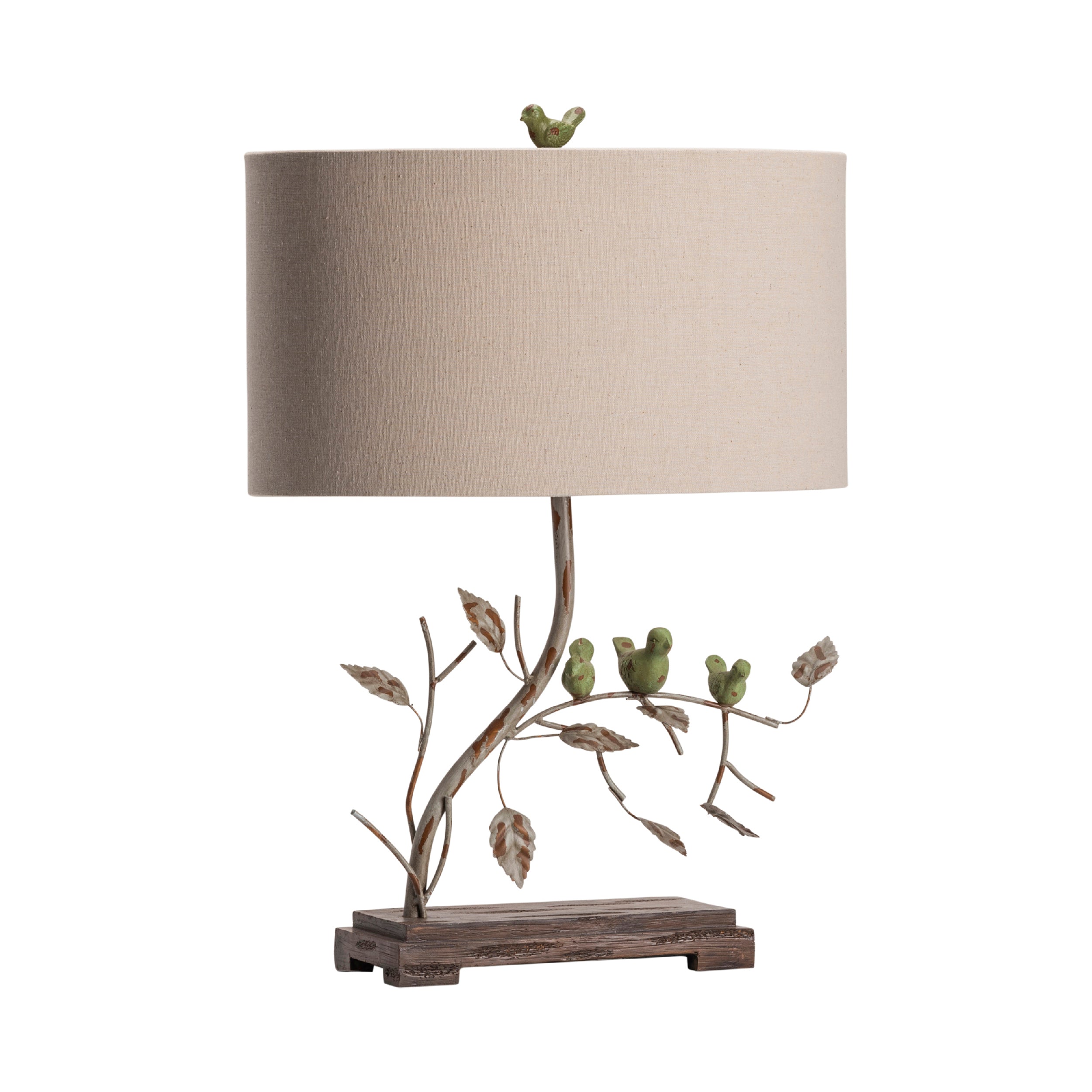 Leaf and Bird Table Lamp