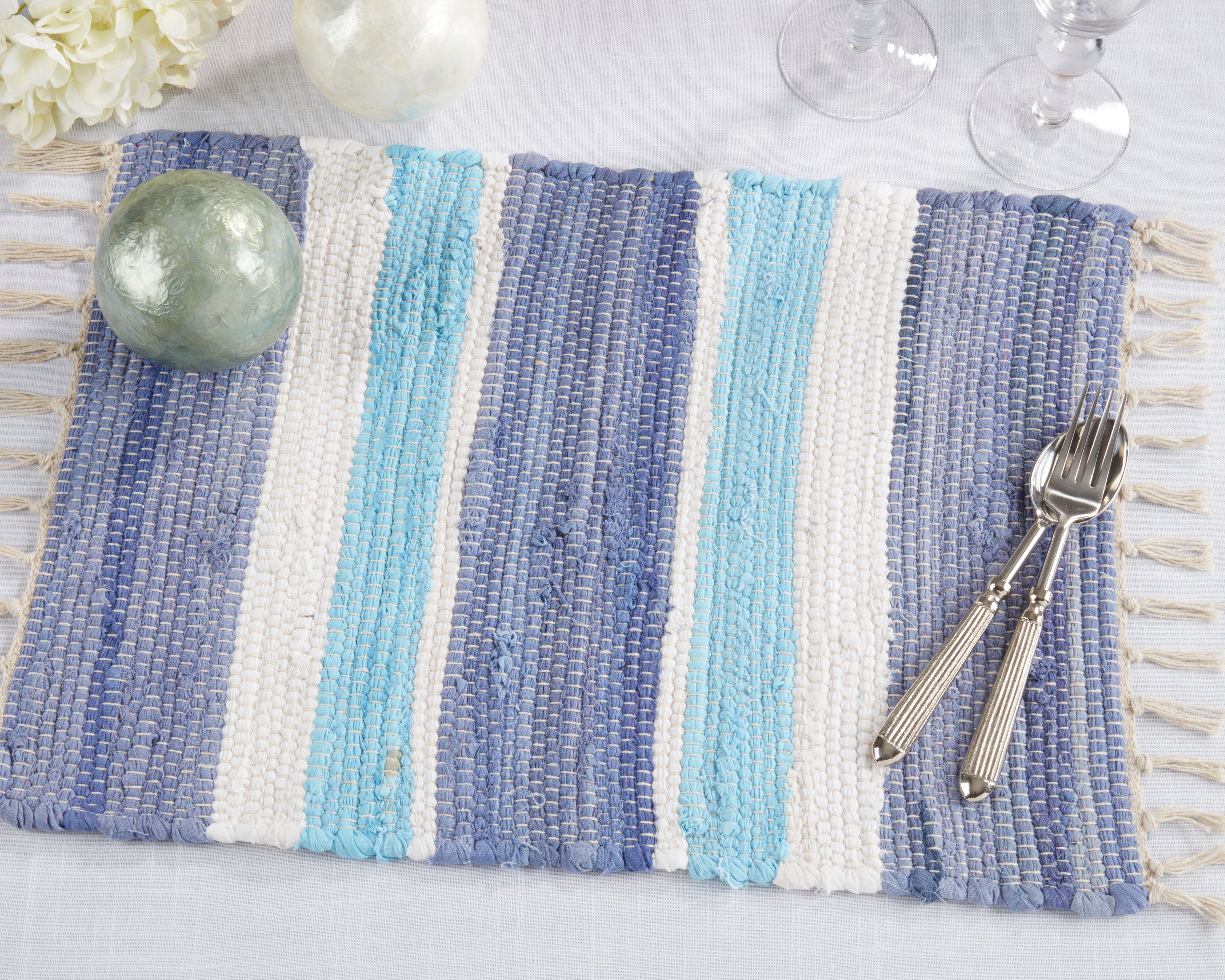 Striped Chindi Placemat, Set of 4