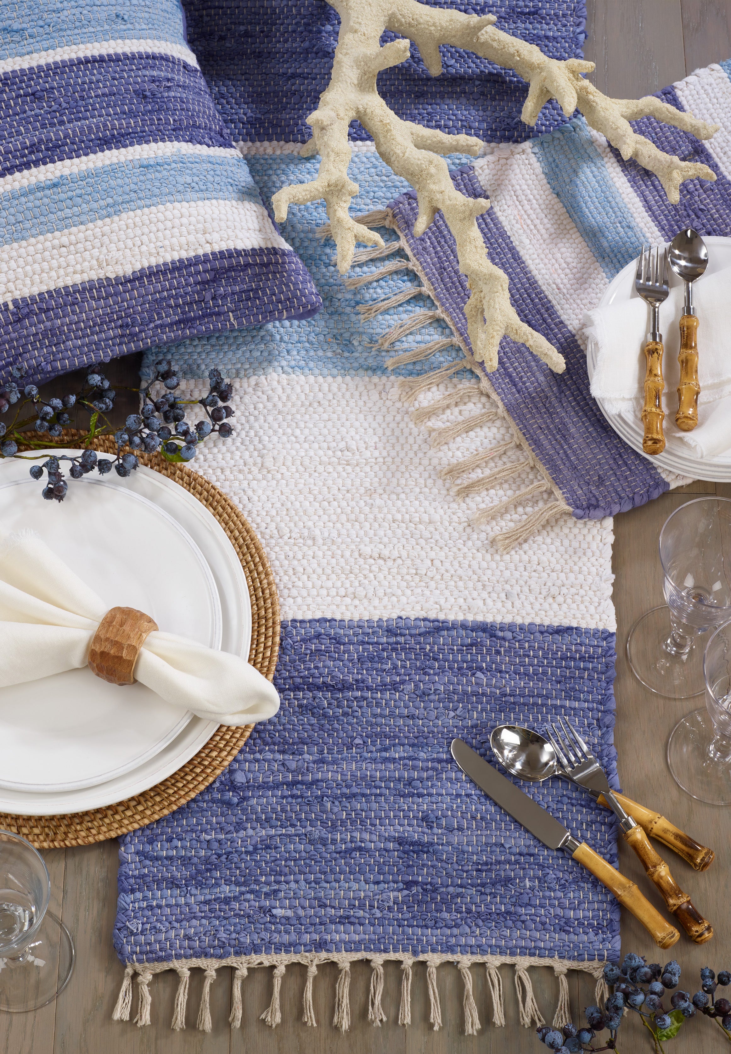 Striped Chindi Placemat, Set of 4