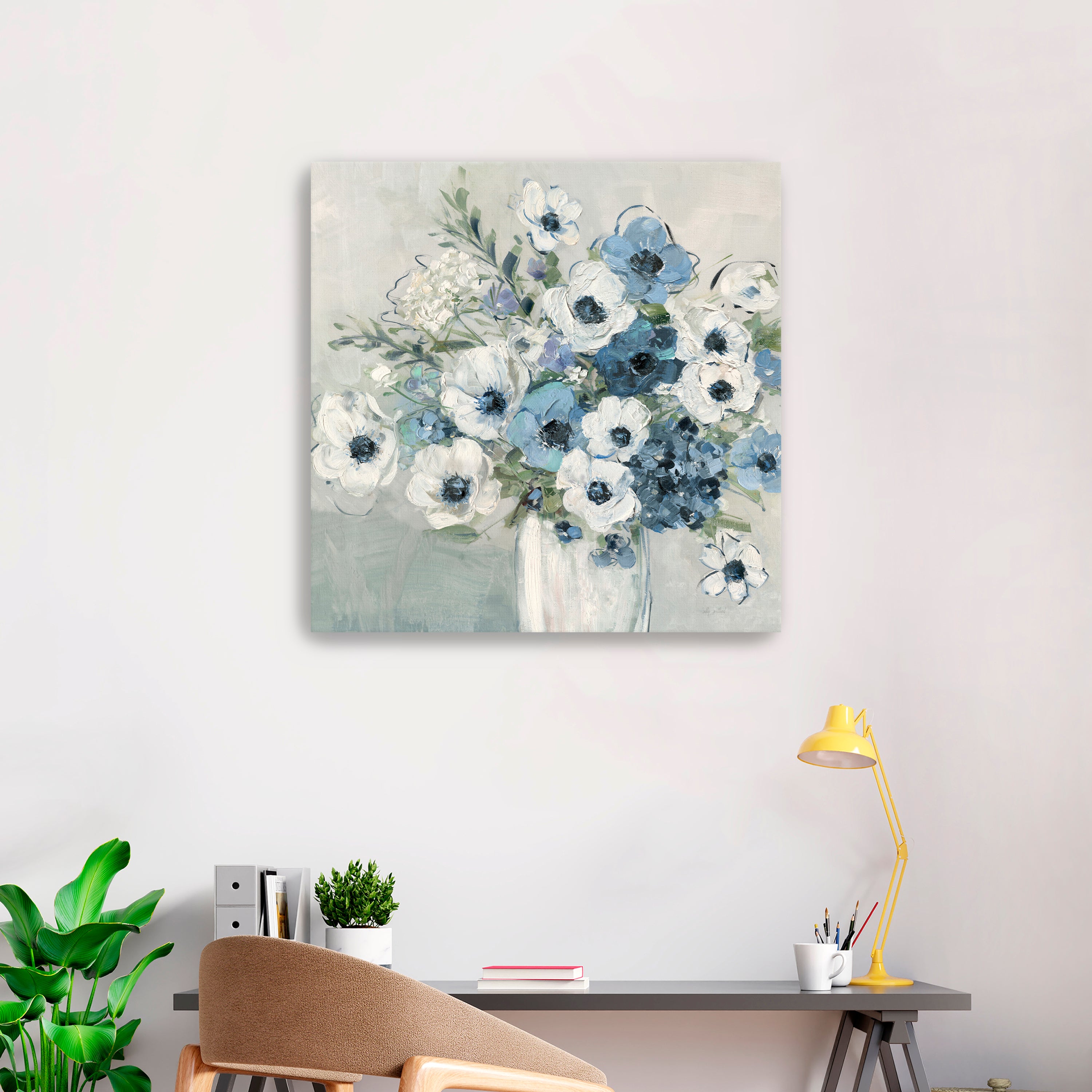 Playful Anemones Canvas Giclee