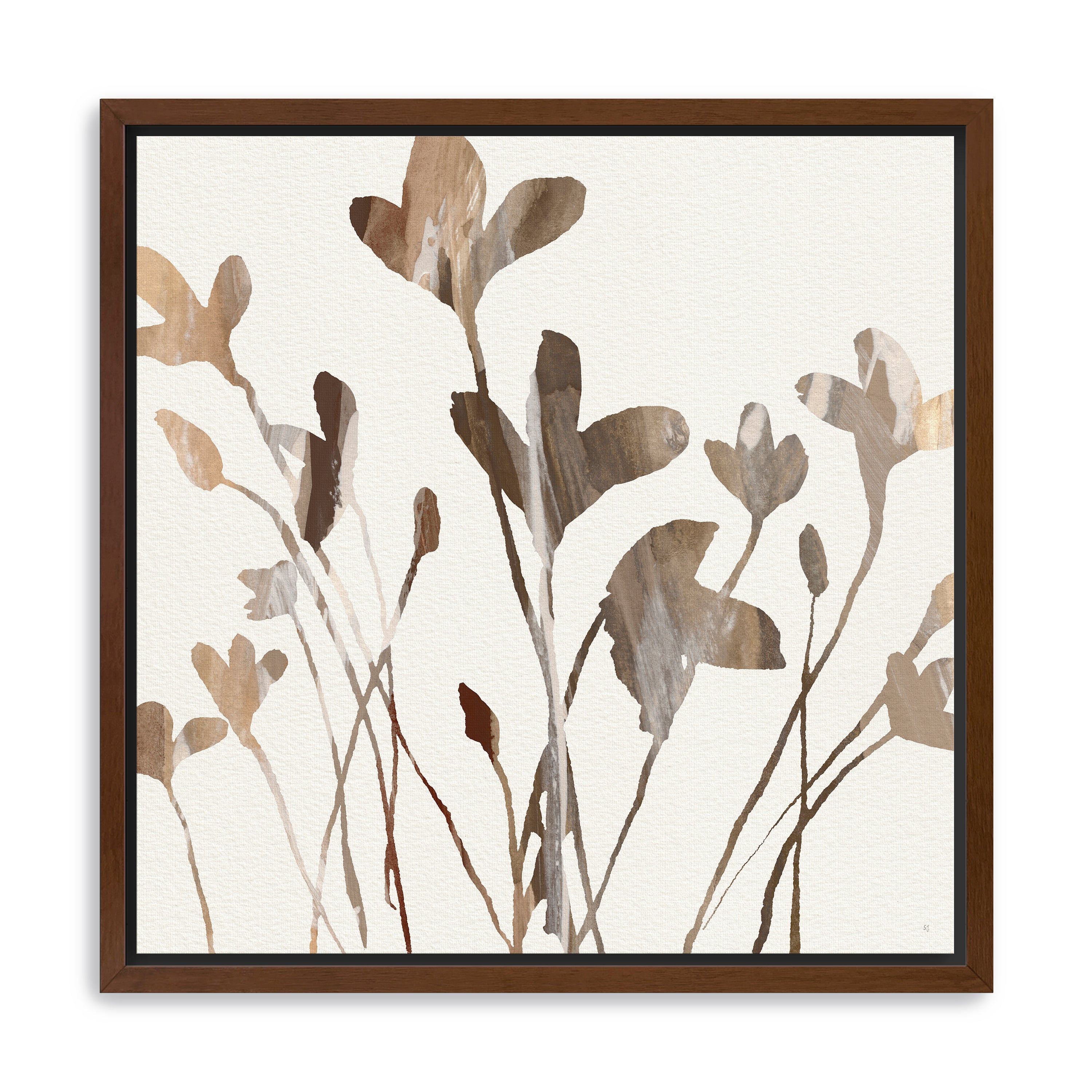 Lily Silhouette Canvas Giclee