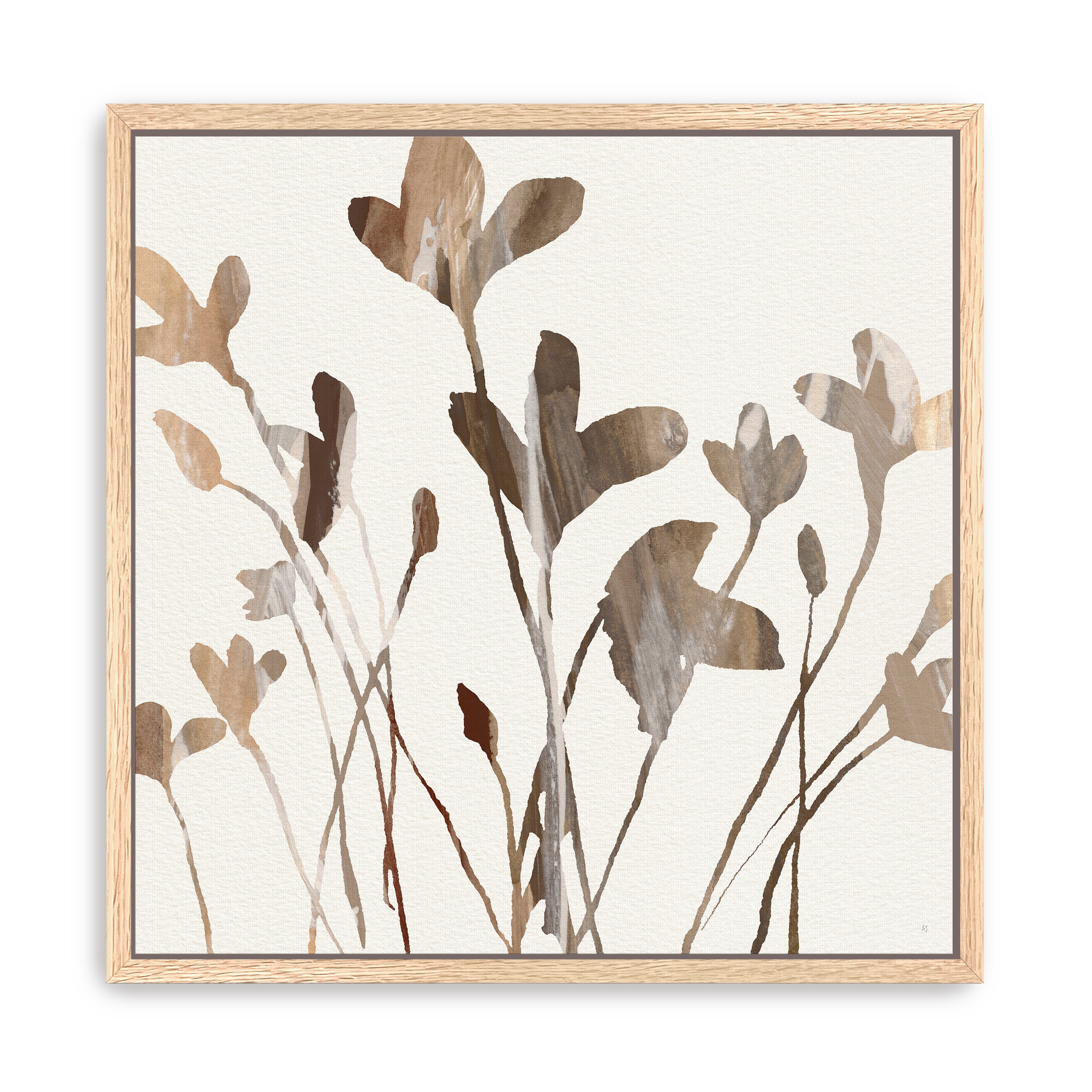 Lily Silhouette Canvas Giclee