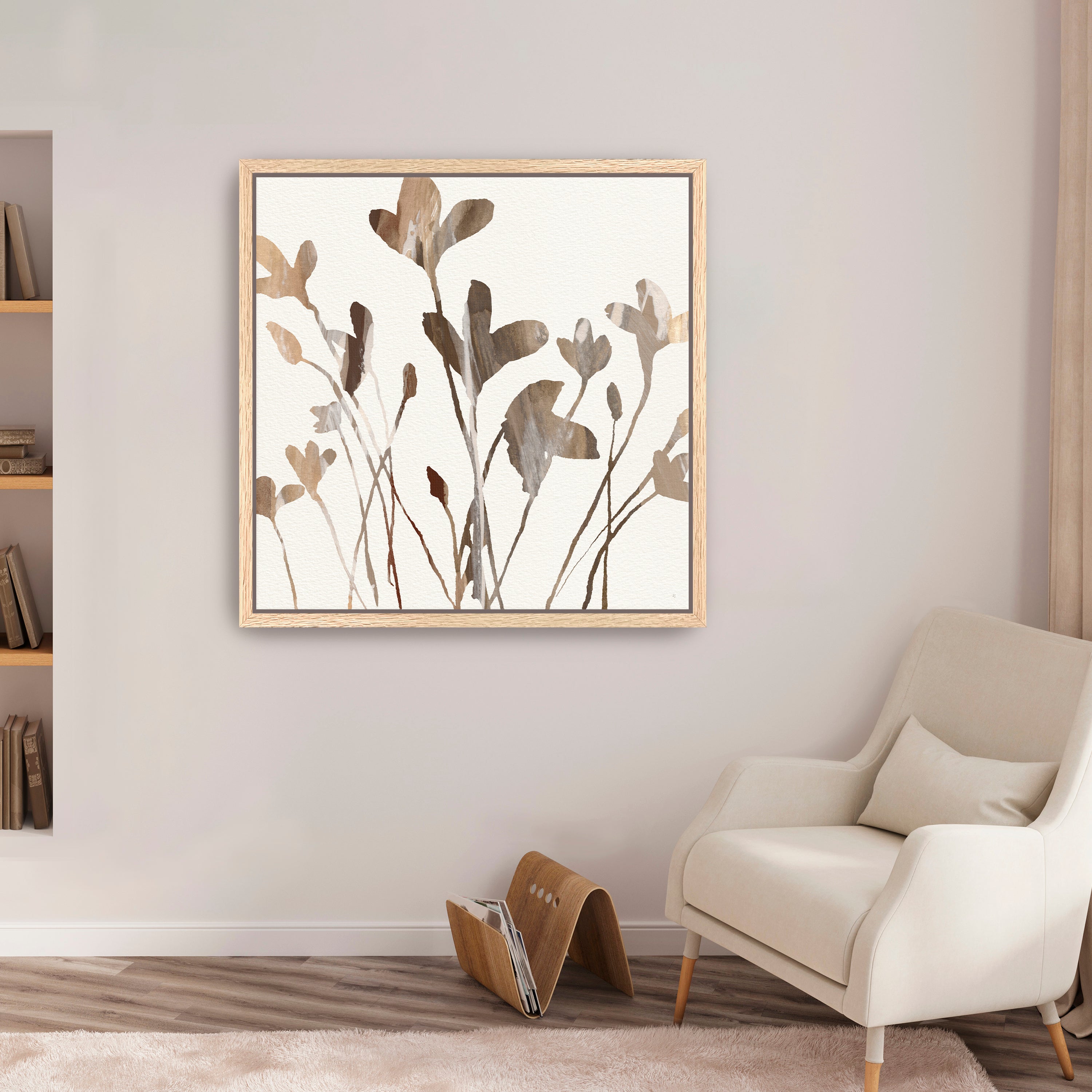 Lily Silhouette Canvas Giclee