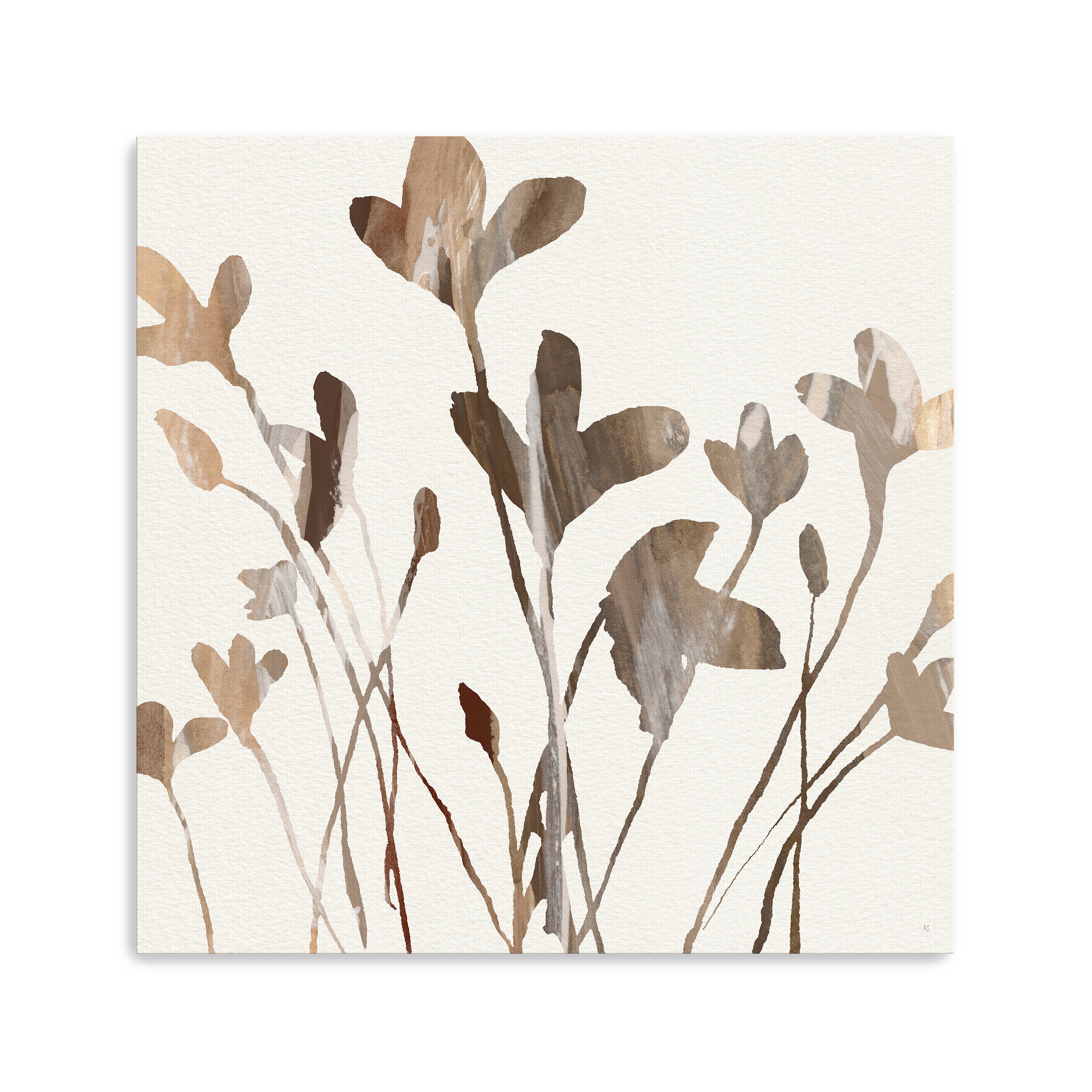 Lily Silhouette Canvas Giclee