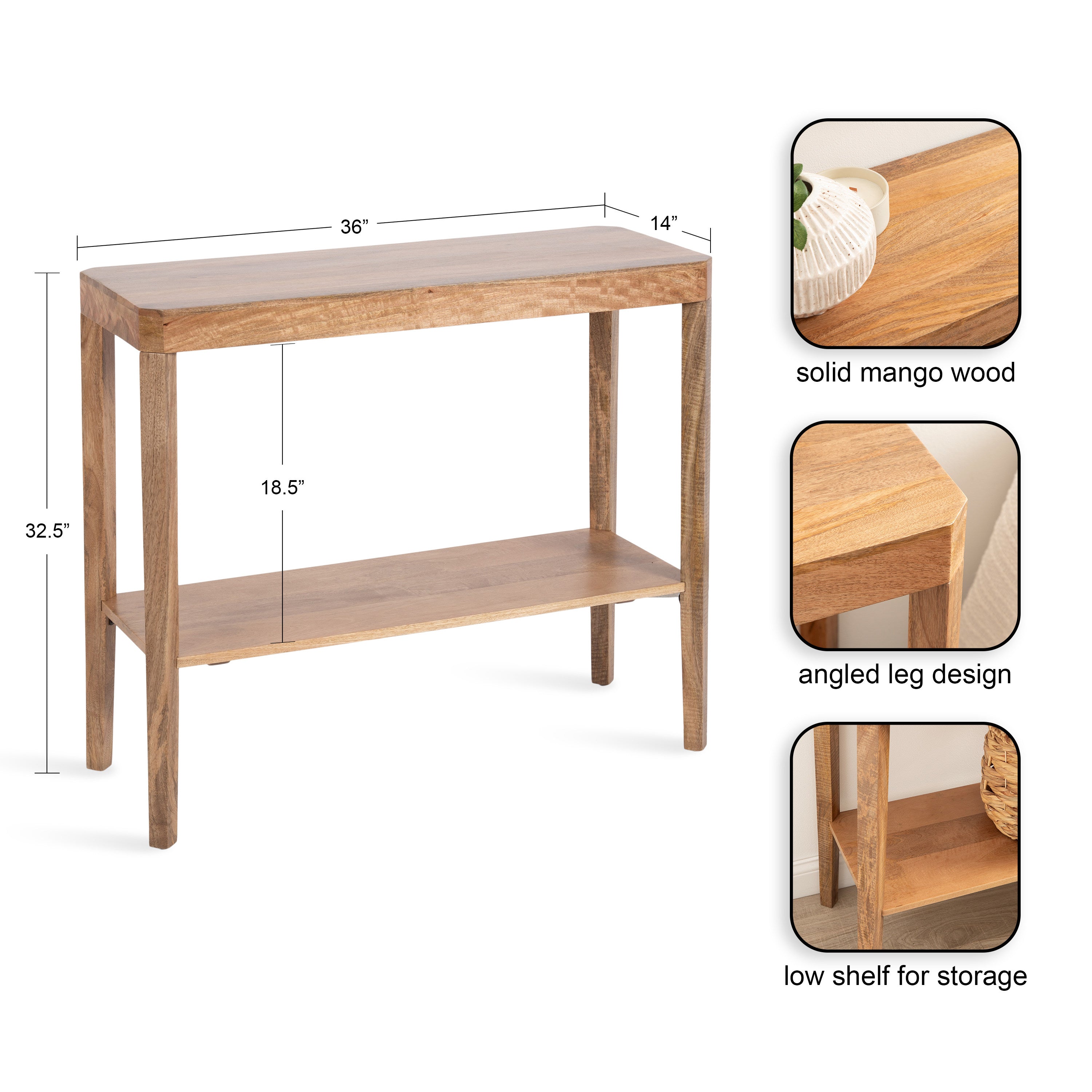 Talcott Wood Console Table