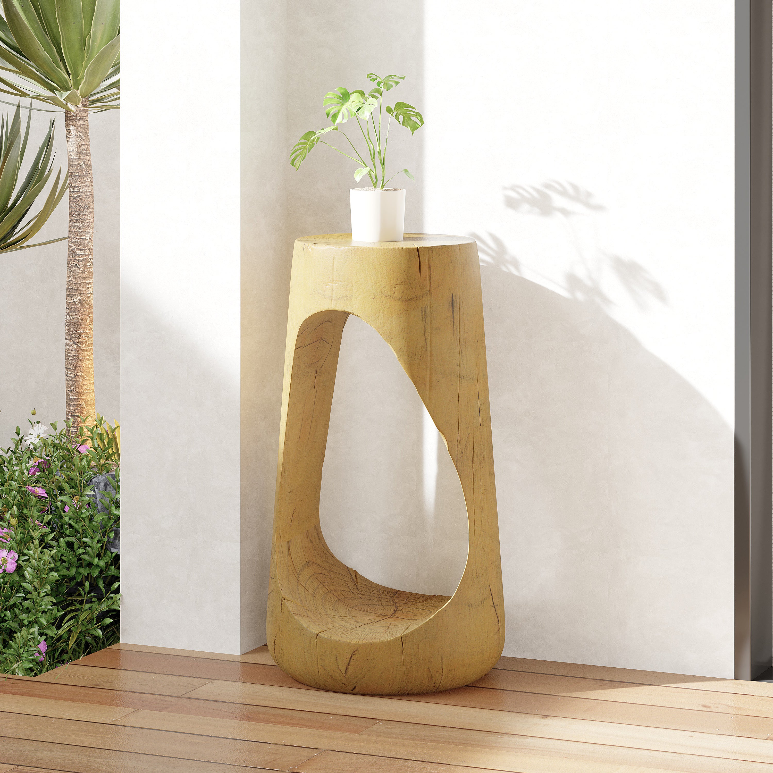 Hollow Design Accent Table