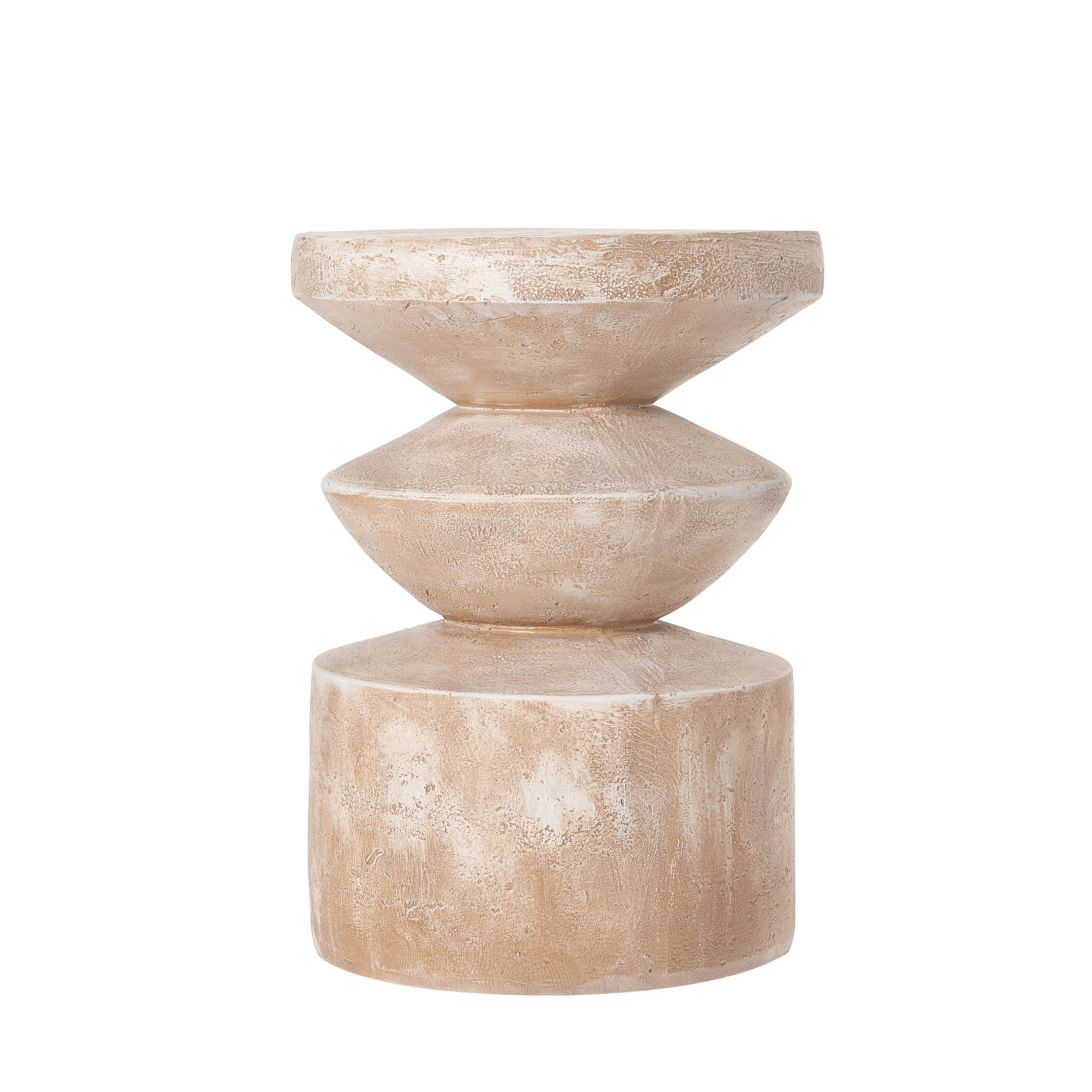 Indoor/Outdoor Handmade Side Table with Stone Look