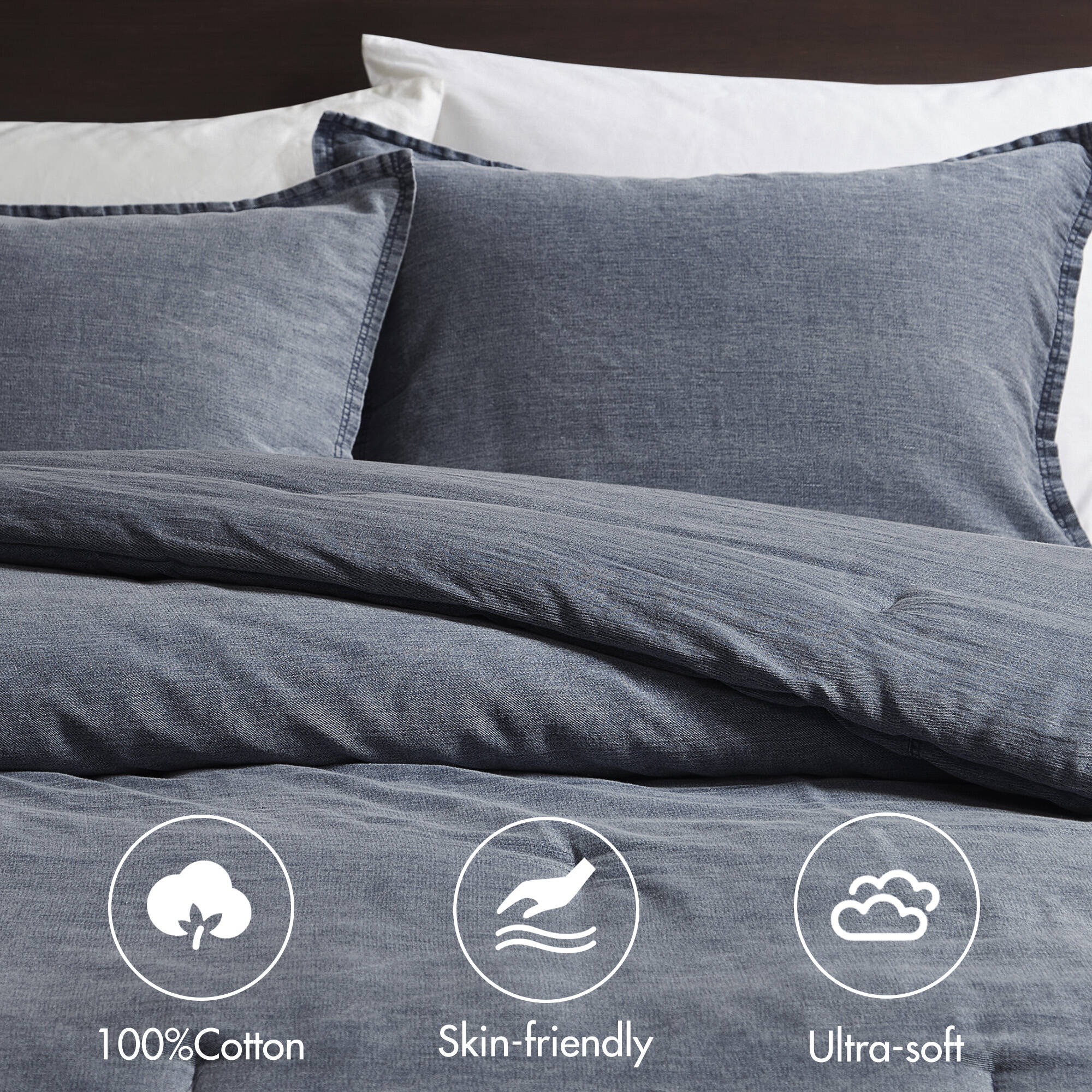 2-Piece Twill Washed Comforter Set
