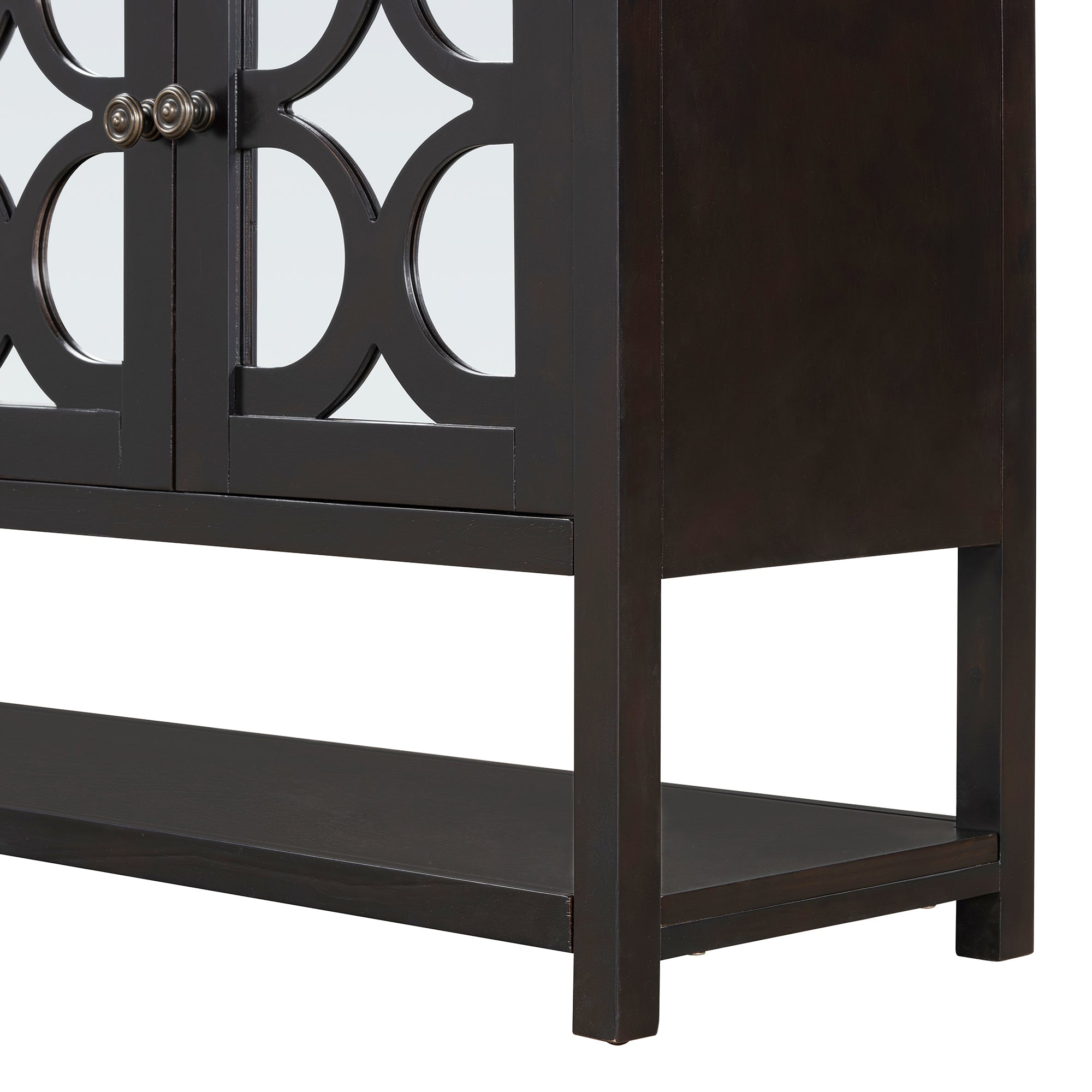 Mirrored Door Console Table