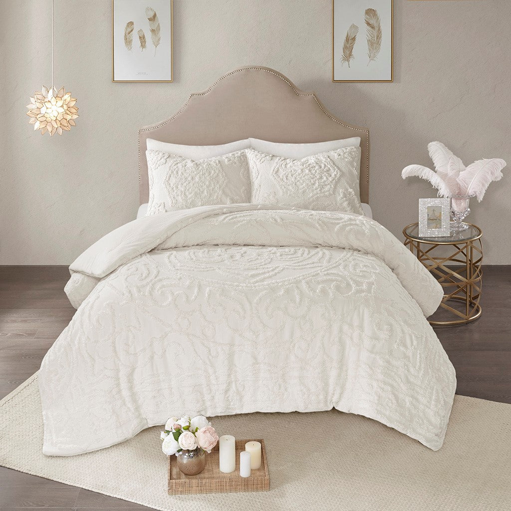 Laetitia 2-Piece Cotton Chenille Comforter Set