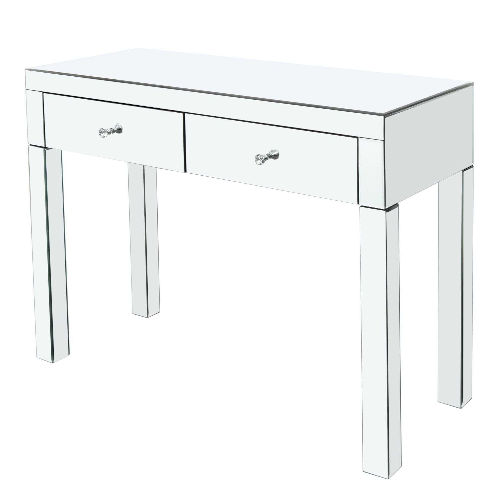 Dressing Table with 2 Drawers and Iron Legs