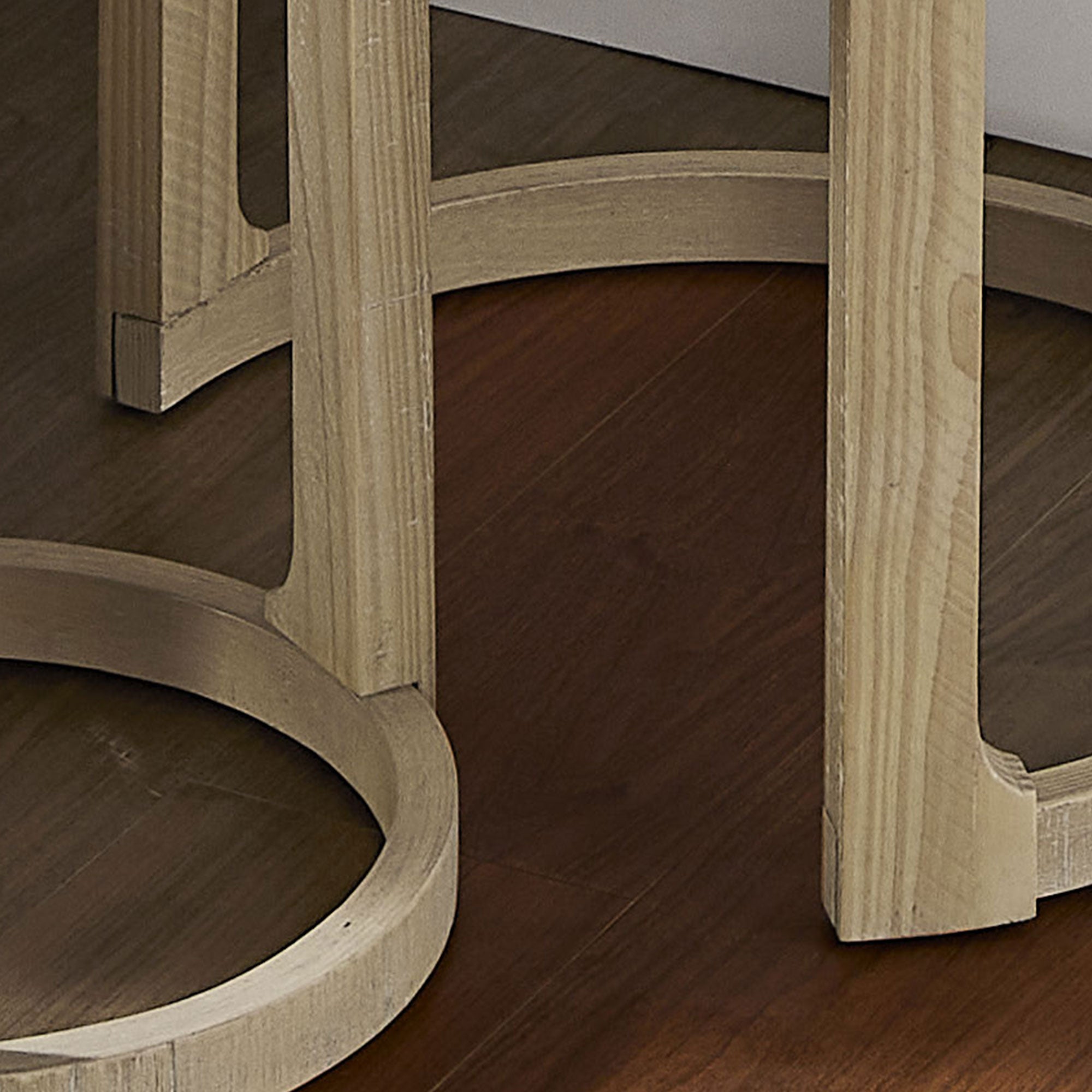 Modern Farmhouse Set of 2 Nesting Accent Tables