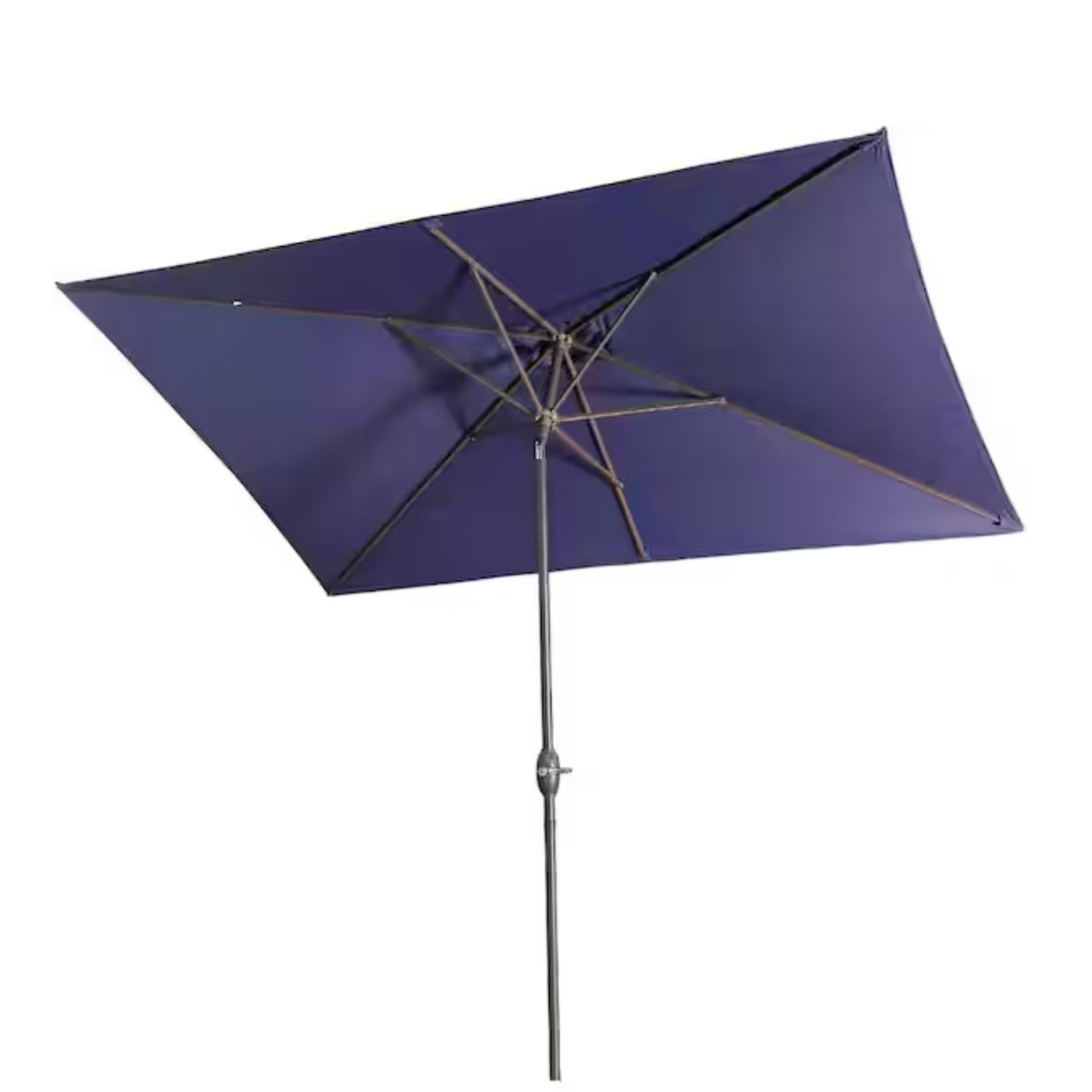 6.5 x 10 ft Rectangular Patio Umbrella with Crank, Base Not Included