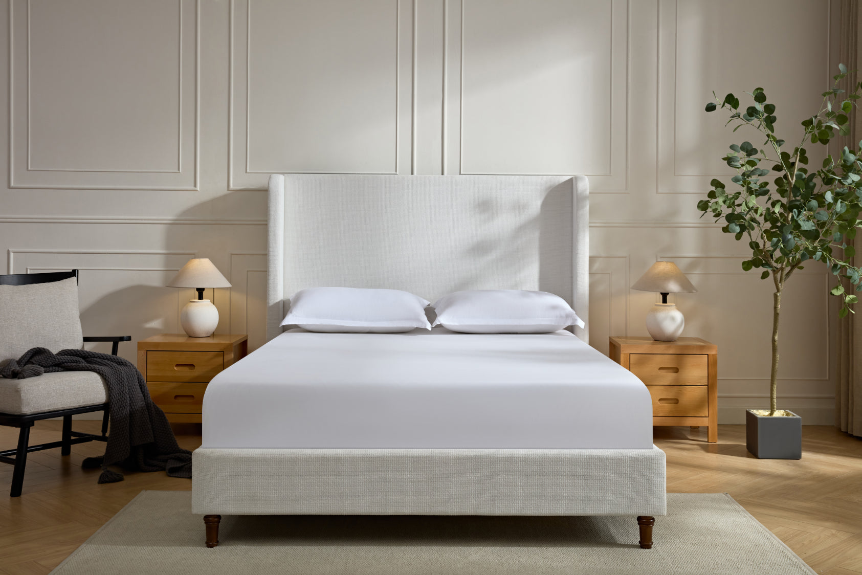 Harper Tall Headboard Upholstered Bed