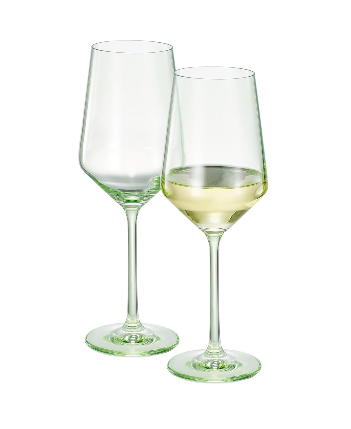 Verdelight Colored Crystal Wine Glasses Set of 2