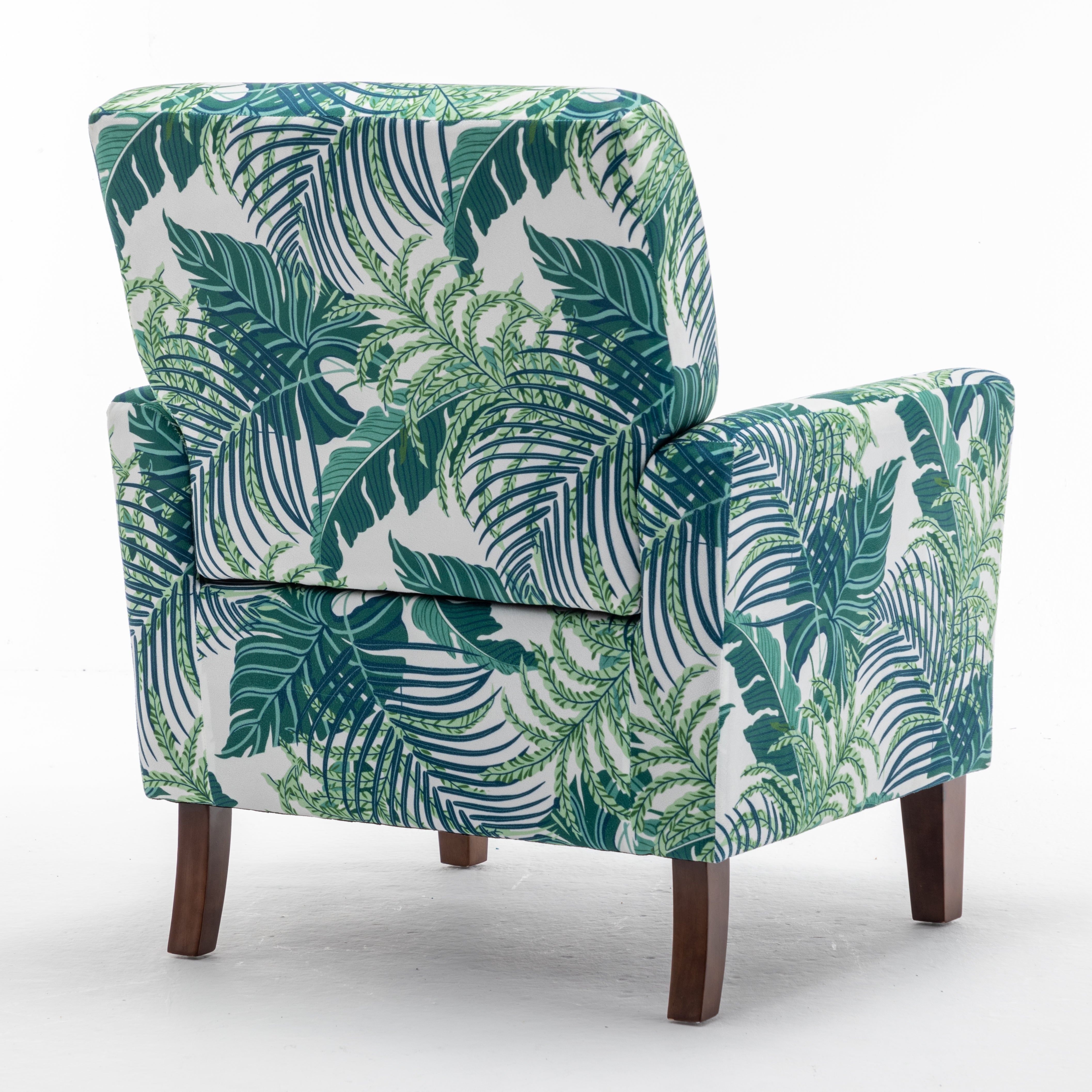 Palm Patterned Armchair