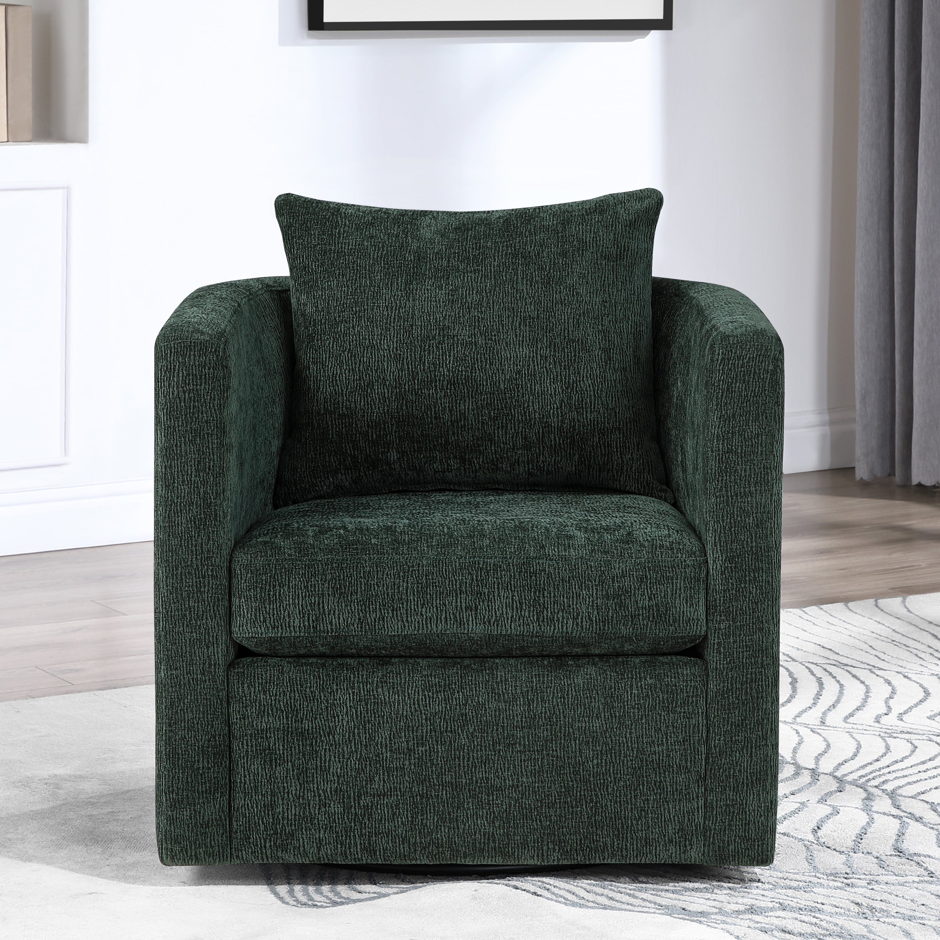 Sutton Swivel Barrel Chair with Performance Fabric