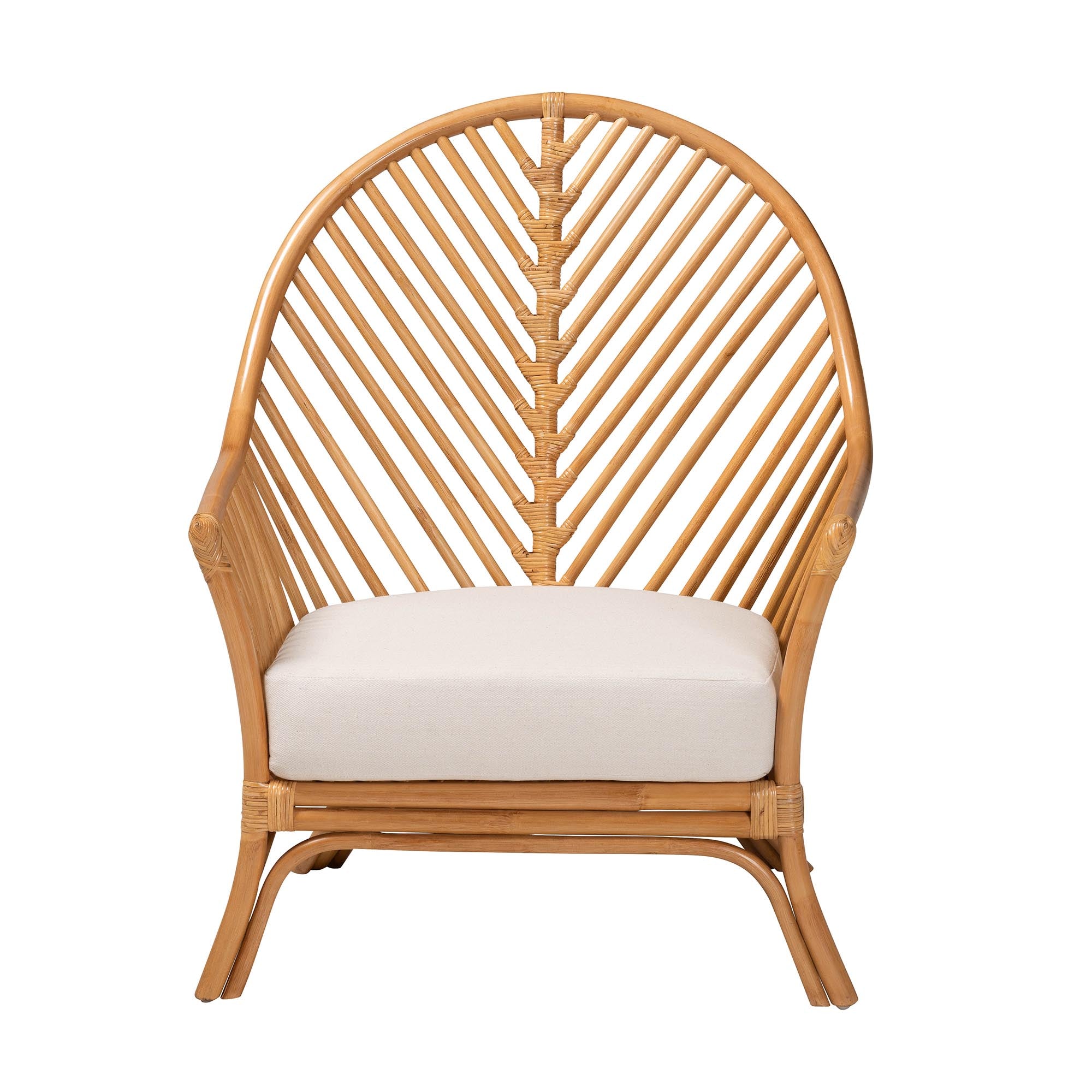 Lisabon Light Honey Rattan Arm Chair