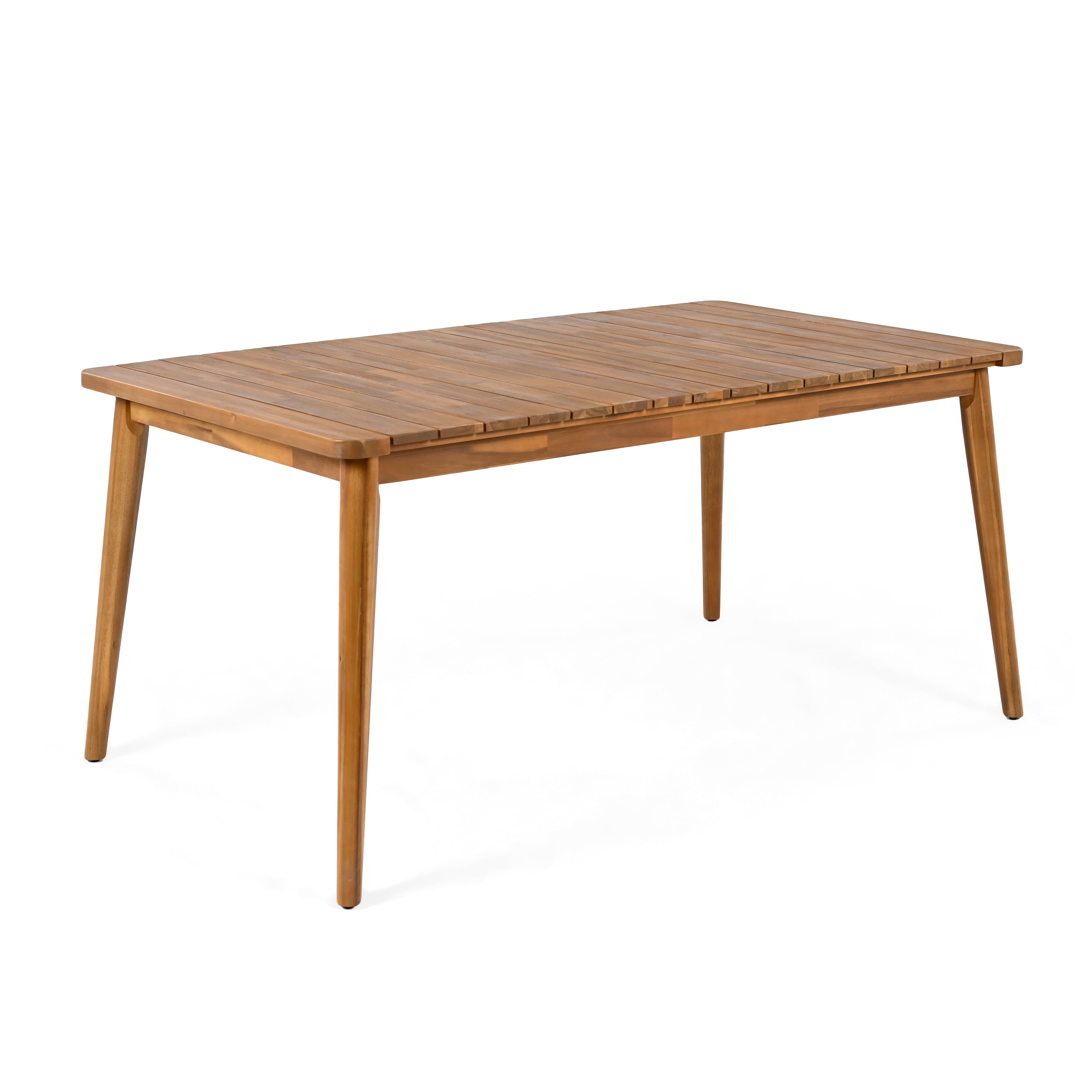 Acacia Wood Rectangular Outdoor Dining Table