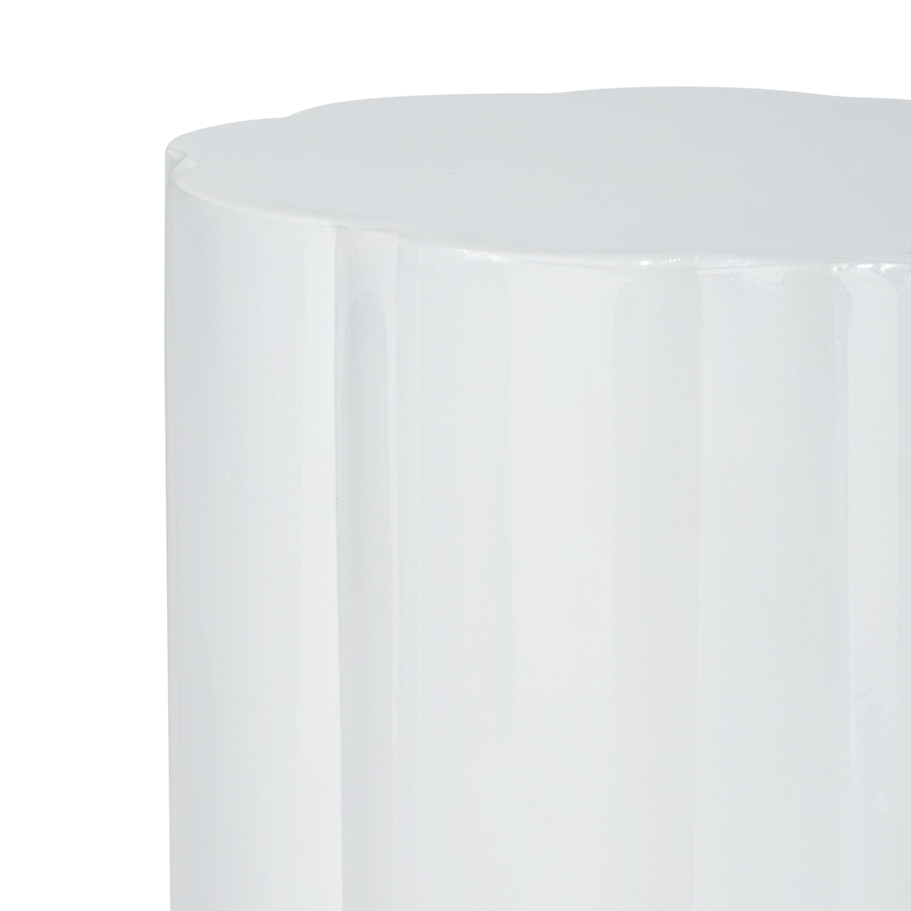 High-Gloss Magnesium Oxide Outdoor Side Table