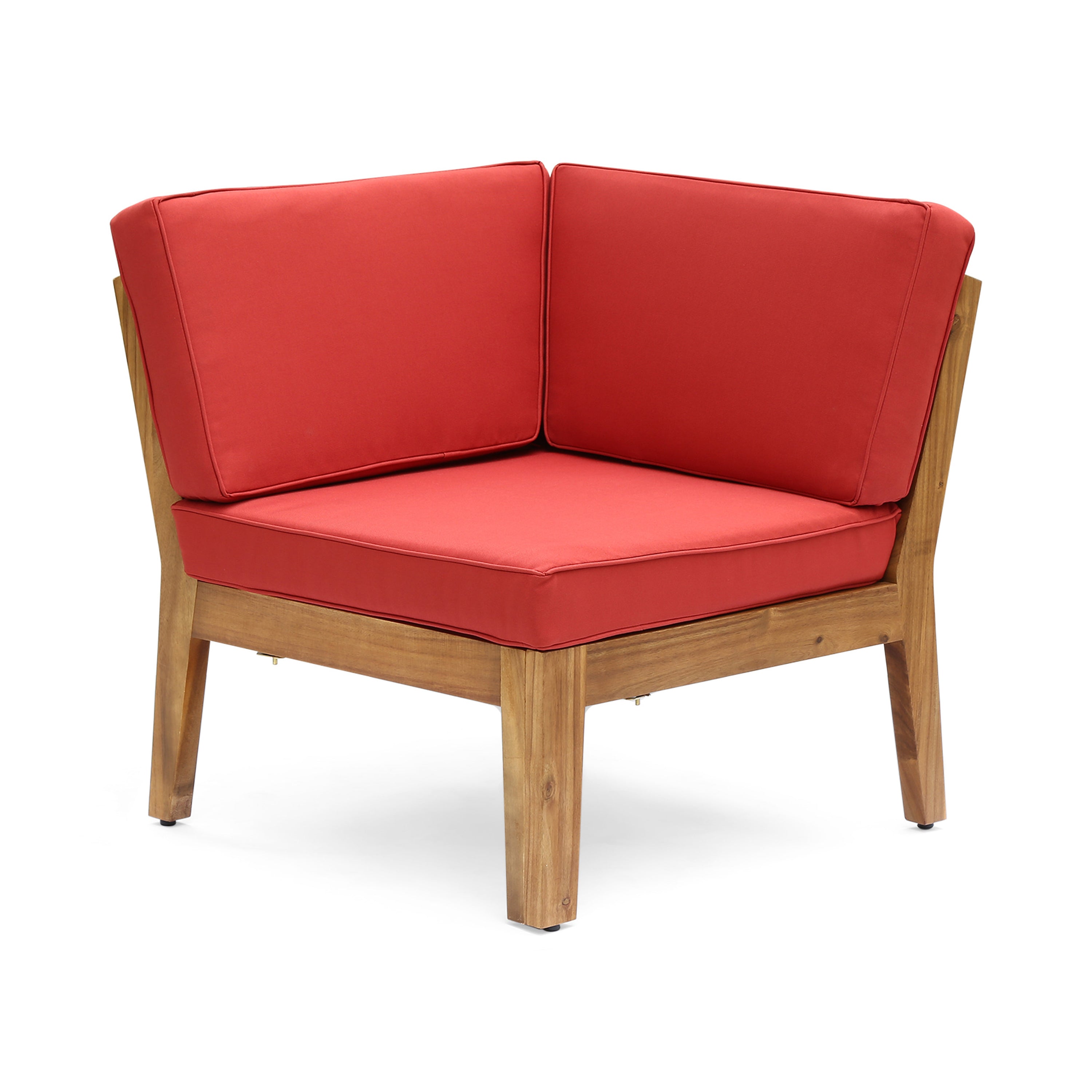 Grenada 5 Seater Acacia Wood Armless Sectional