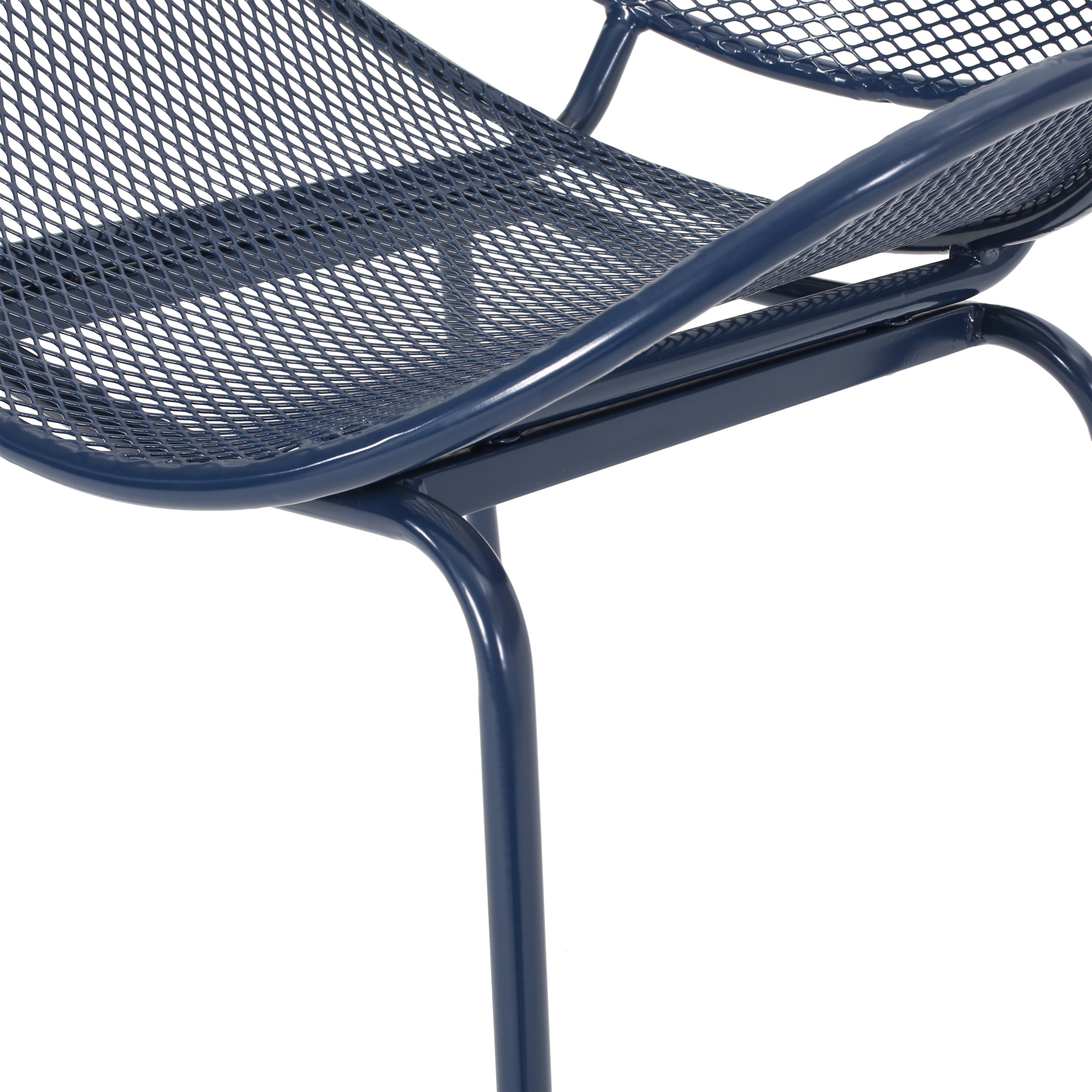 Modern Elba Chair Set With Mesh Seating And Retro Shell Design