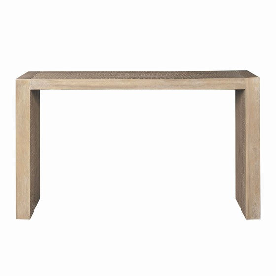 Solid Wood Waterfall Console Table