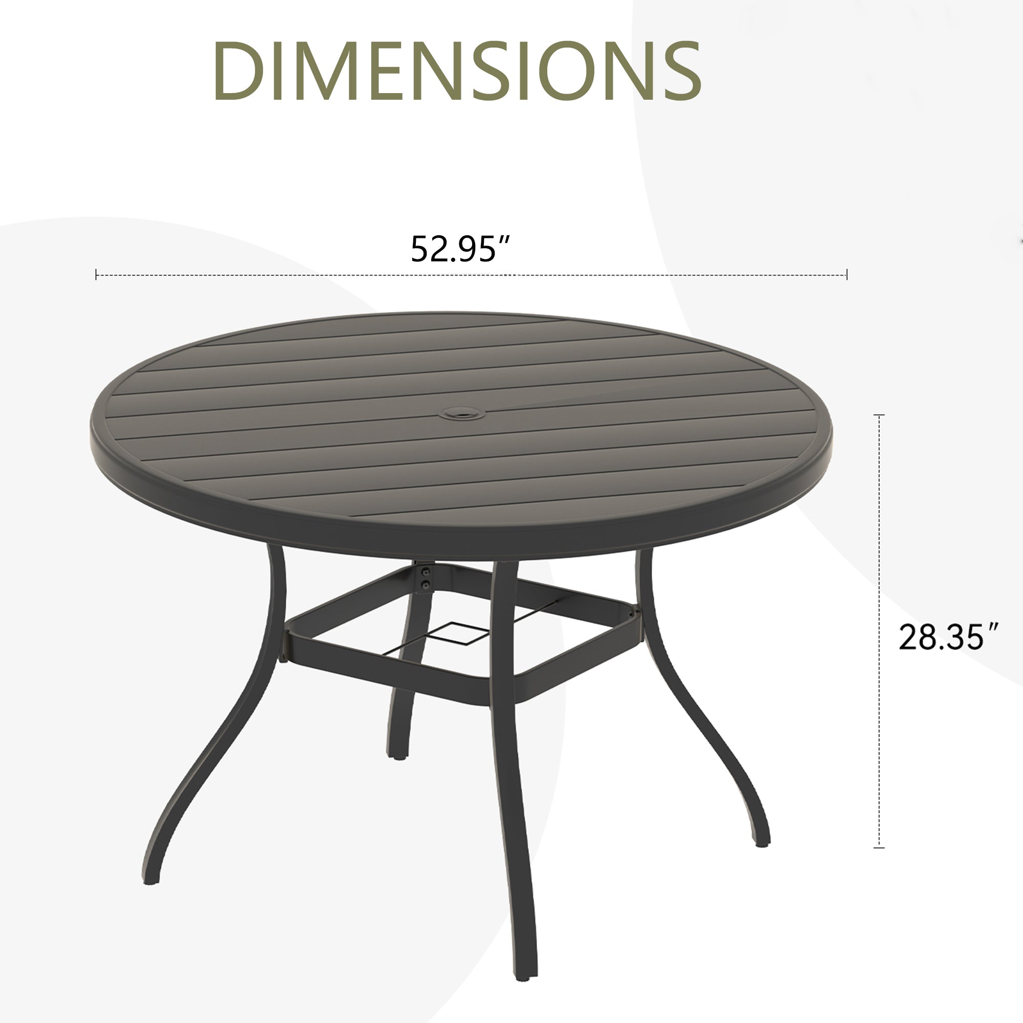 Vireo Outdoor Round Patio Dining Table