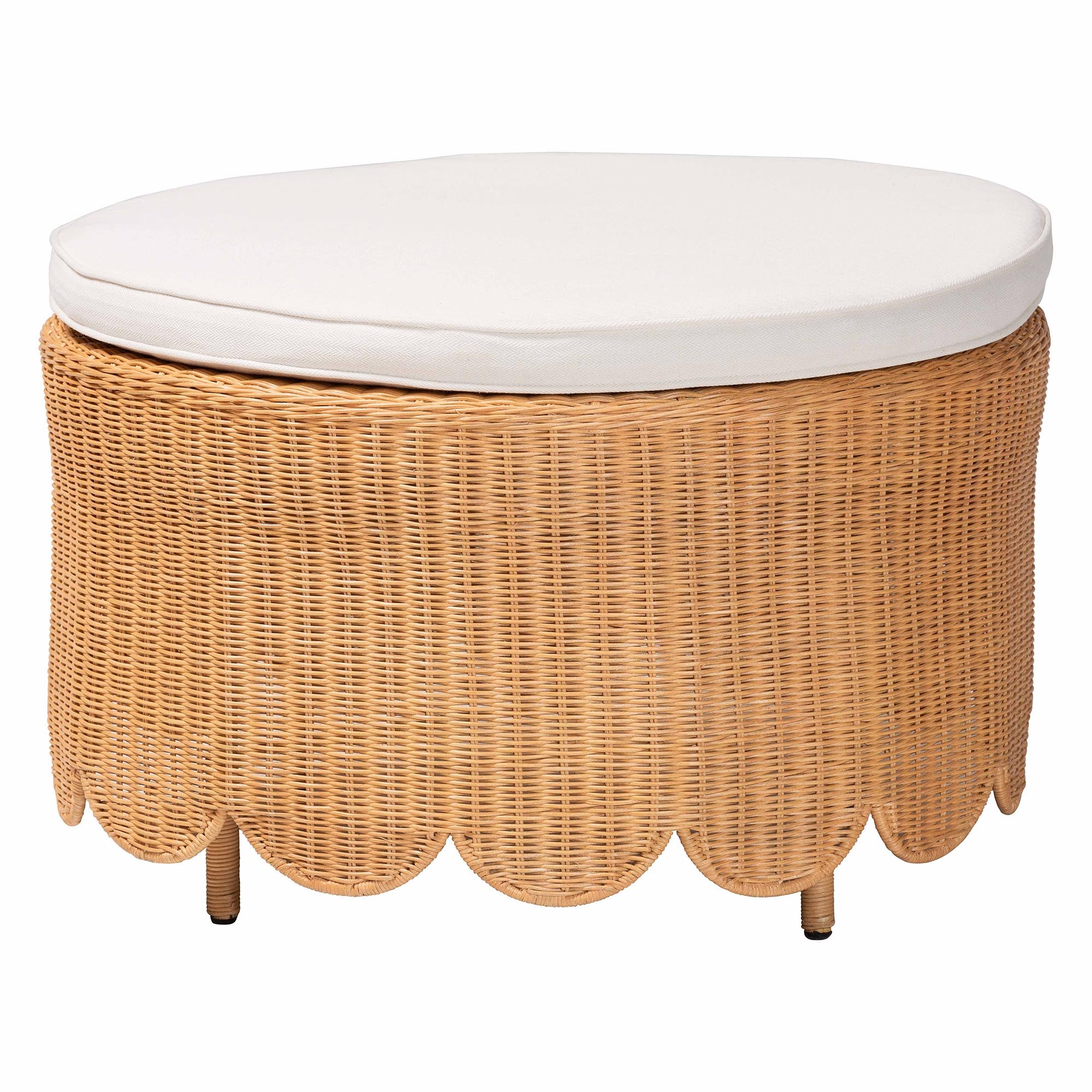 Zander Rattan Ottoman