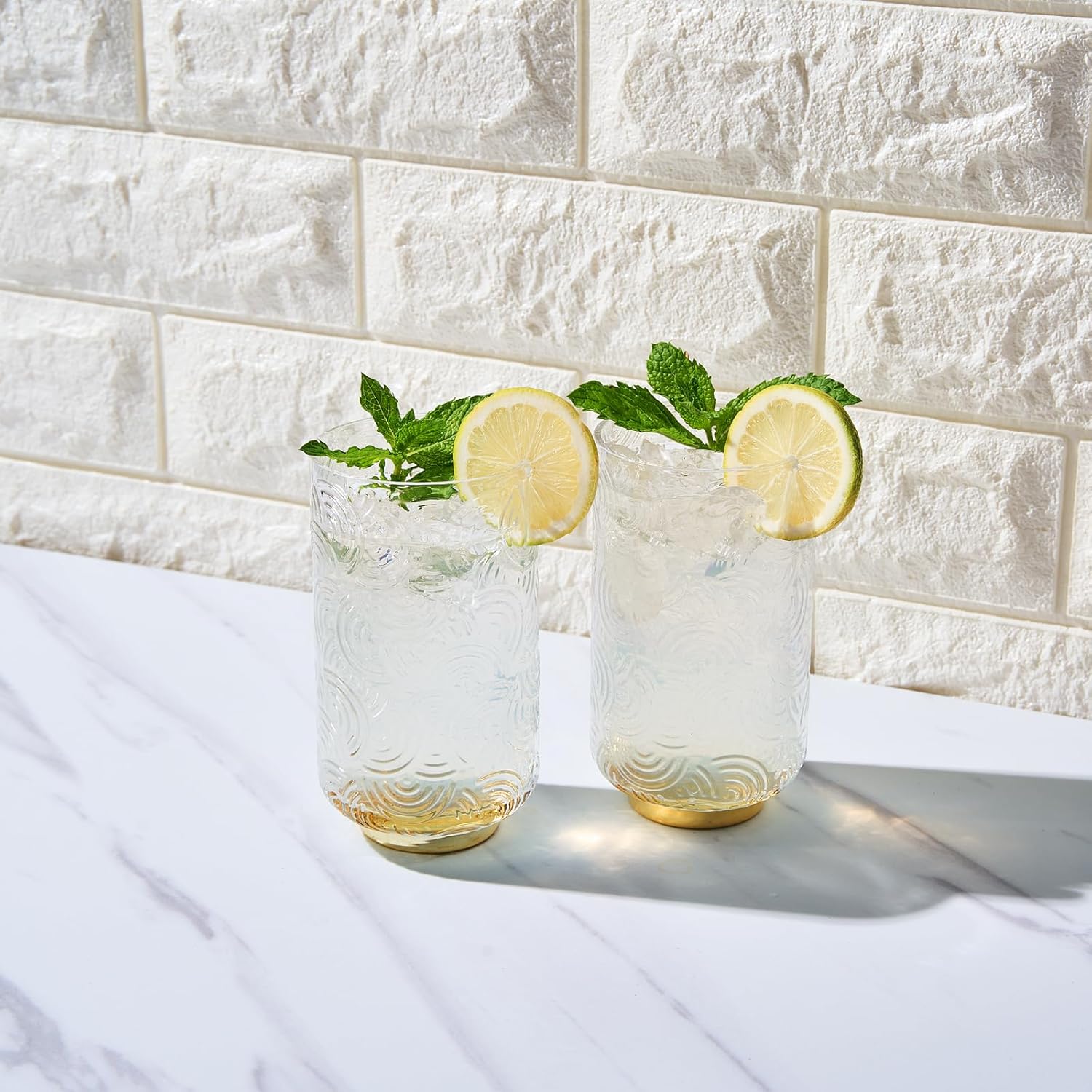 Metropolitan Highball Glassware, Set of 2 Clear