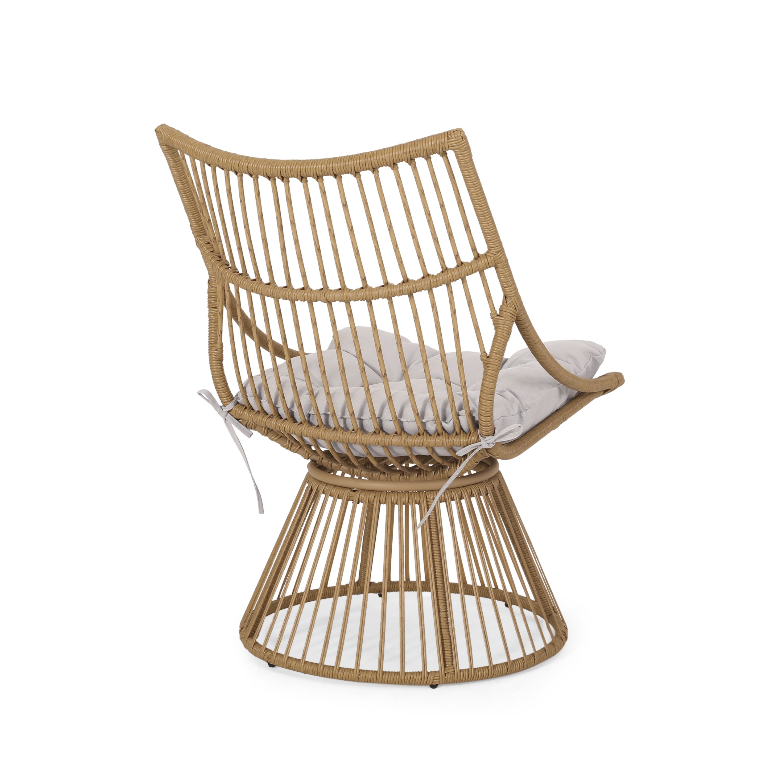 The Original Papasan™ Strontianite Outdoor Rattan Chair with High Back Design