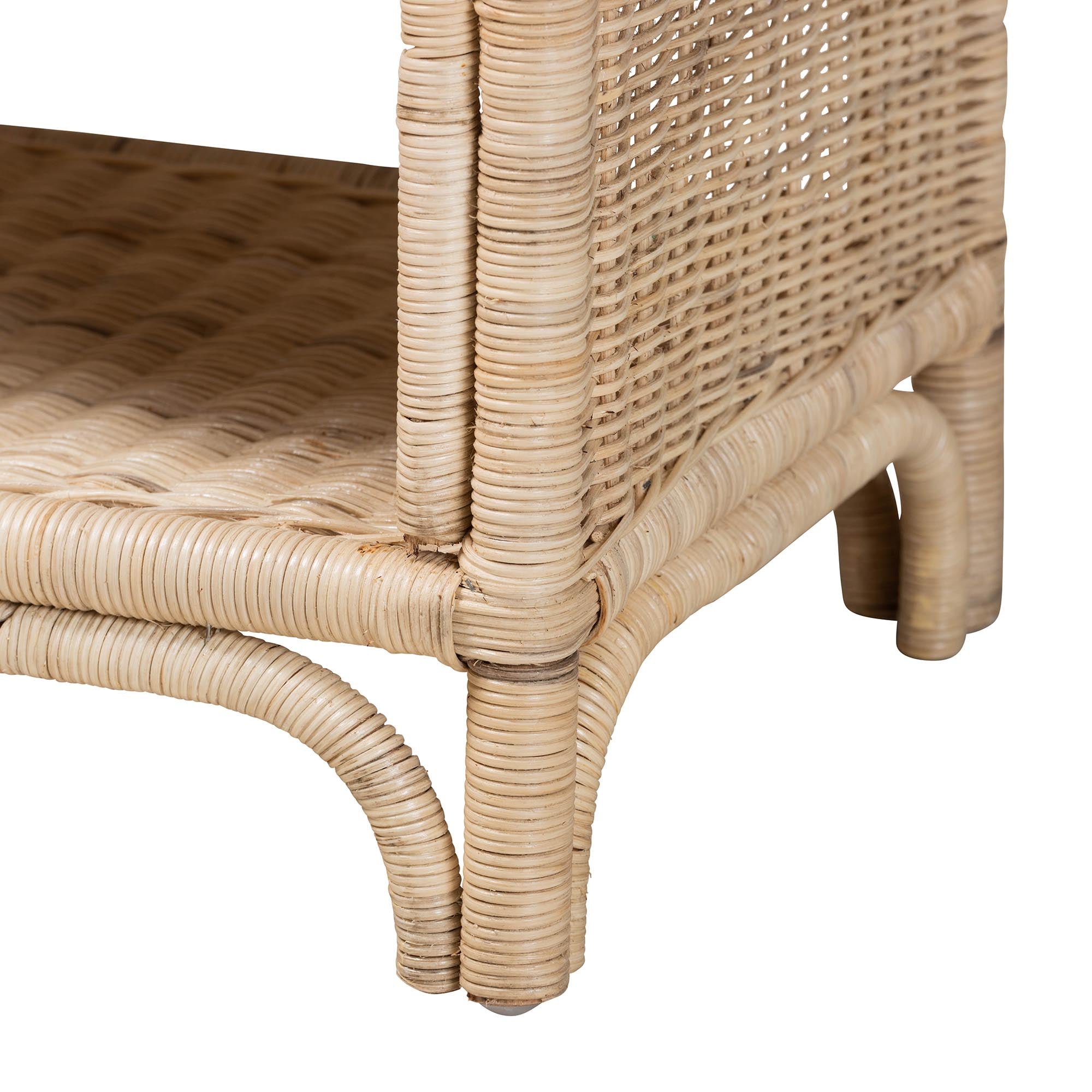Santana Rattan 1-Drawer Nightstand
