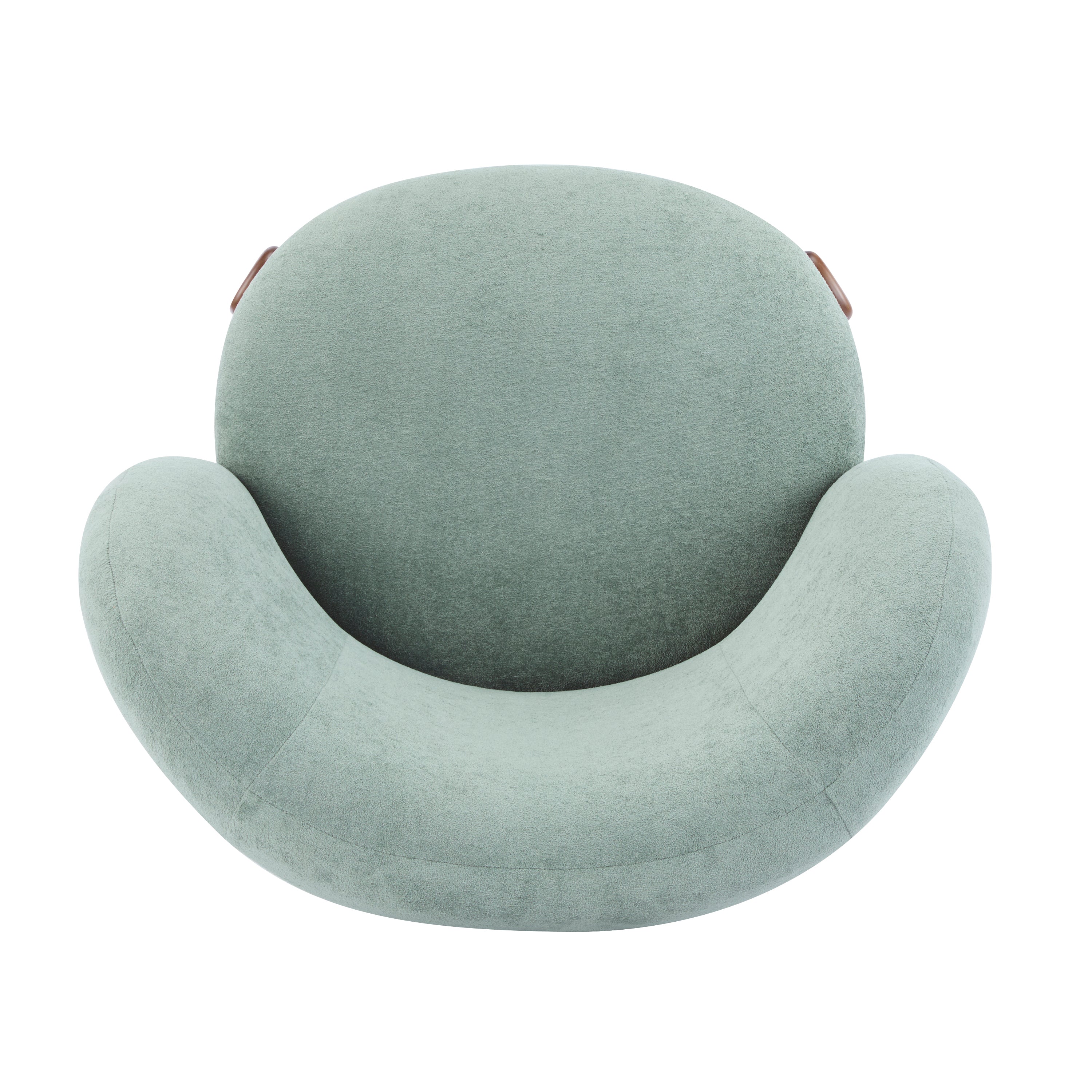 Modern Cozy Wingback Accent Arm Chair with Wooden Feet