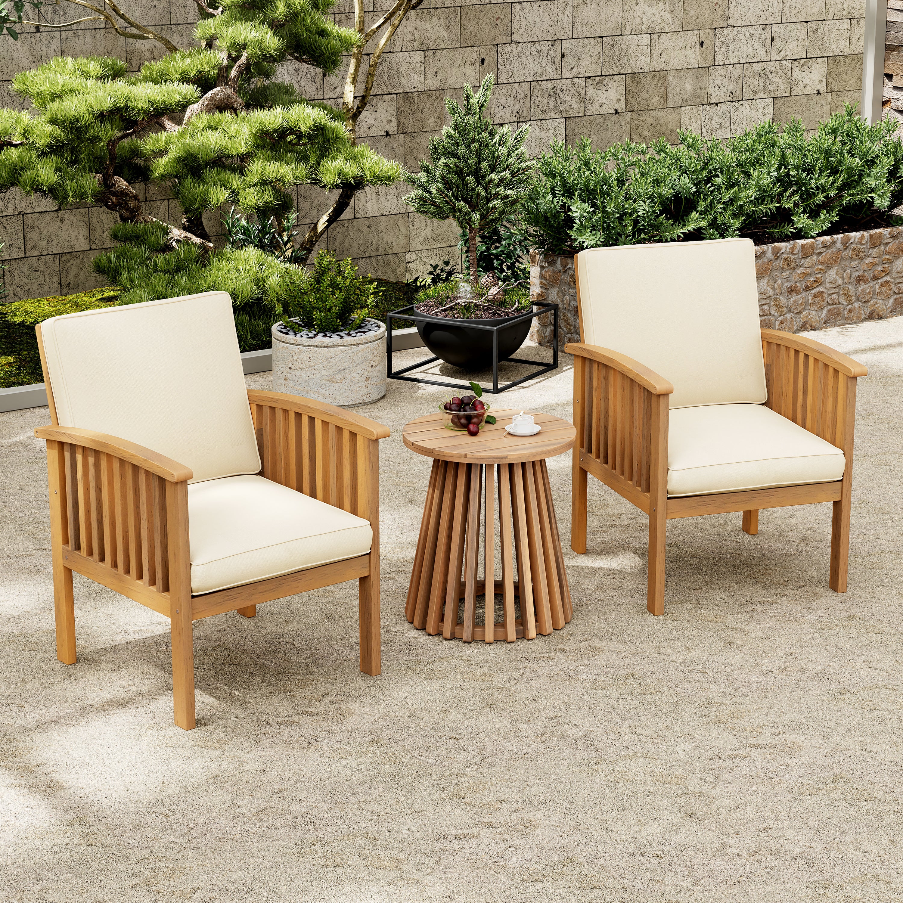 Tidewell Outdoor 3-Piece Patio Set