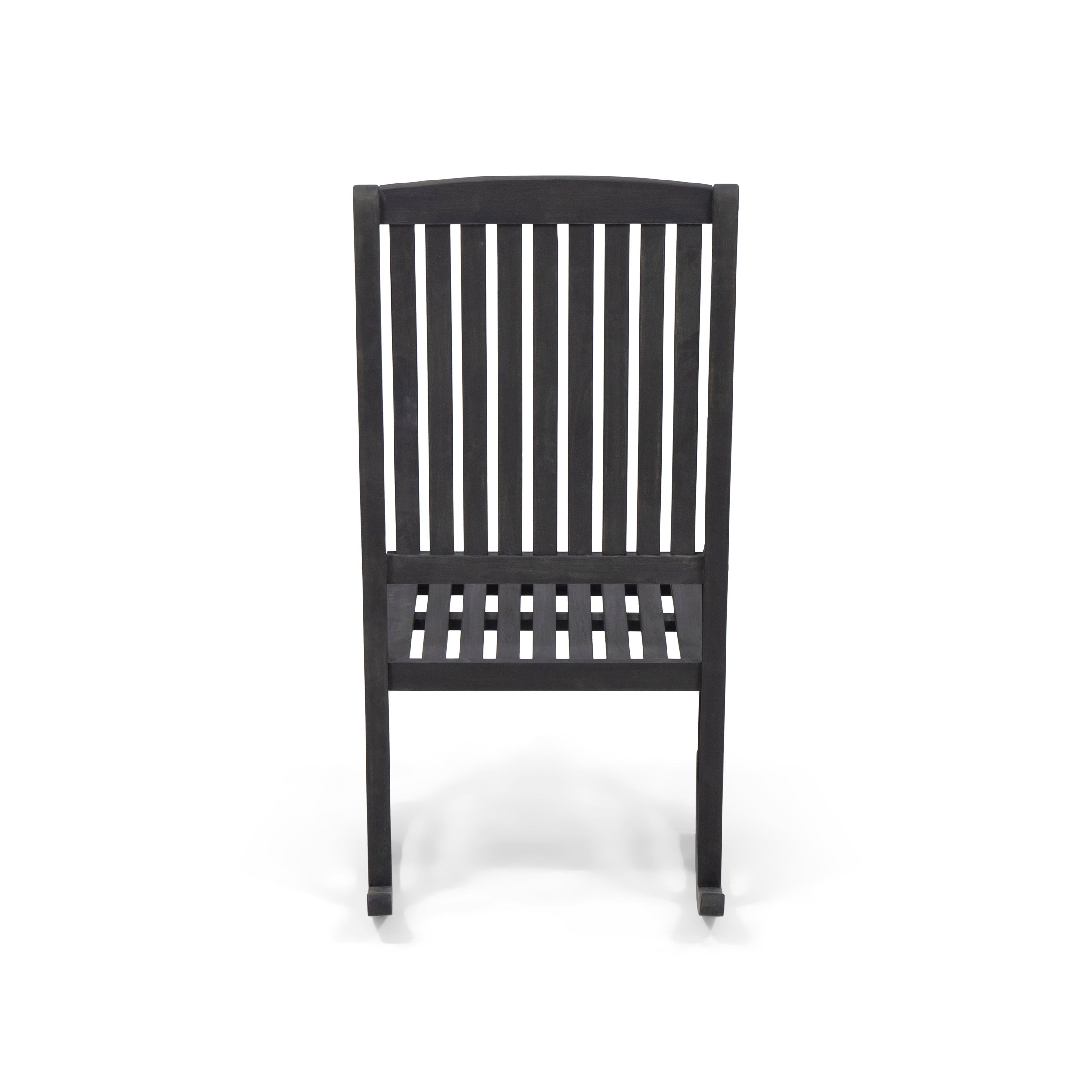 Muse Outdoor Acacia Rocking Chair with Slat Design