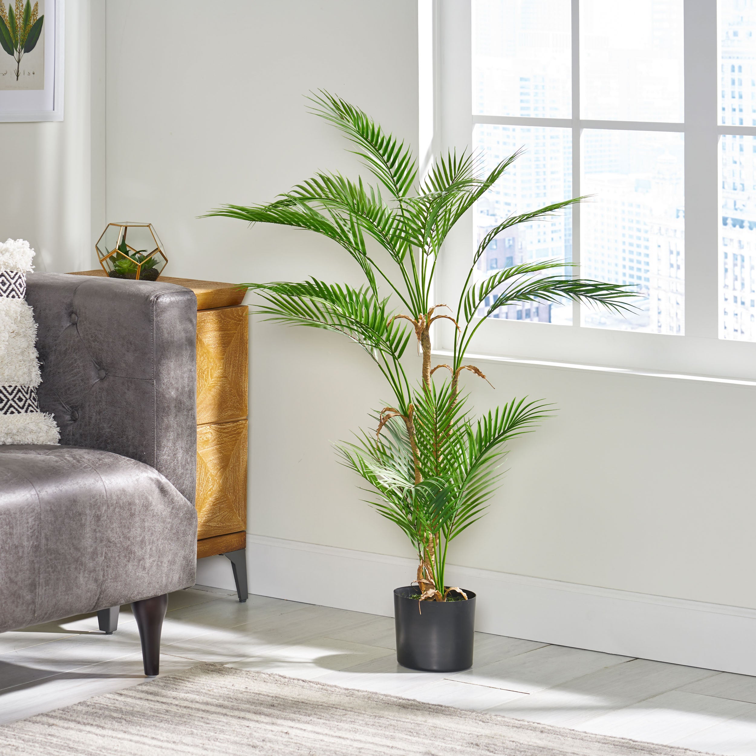 48" Faux Palm Tree