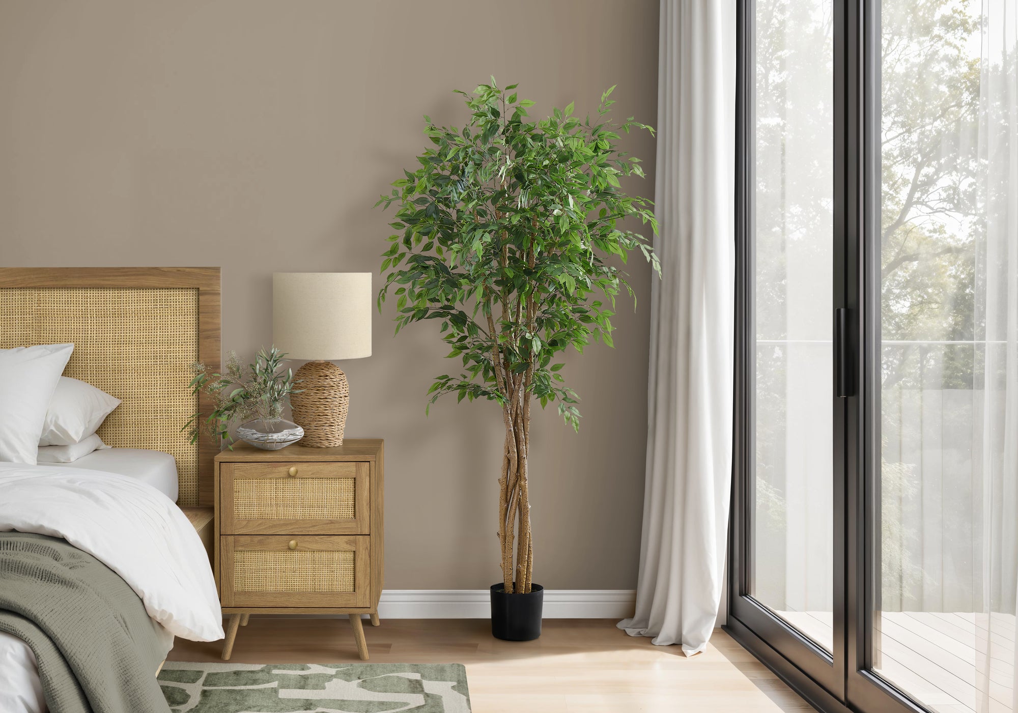 79" Faux Real Touch Ficus Tree