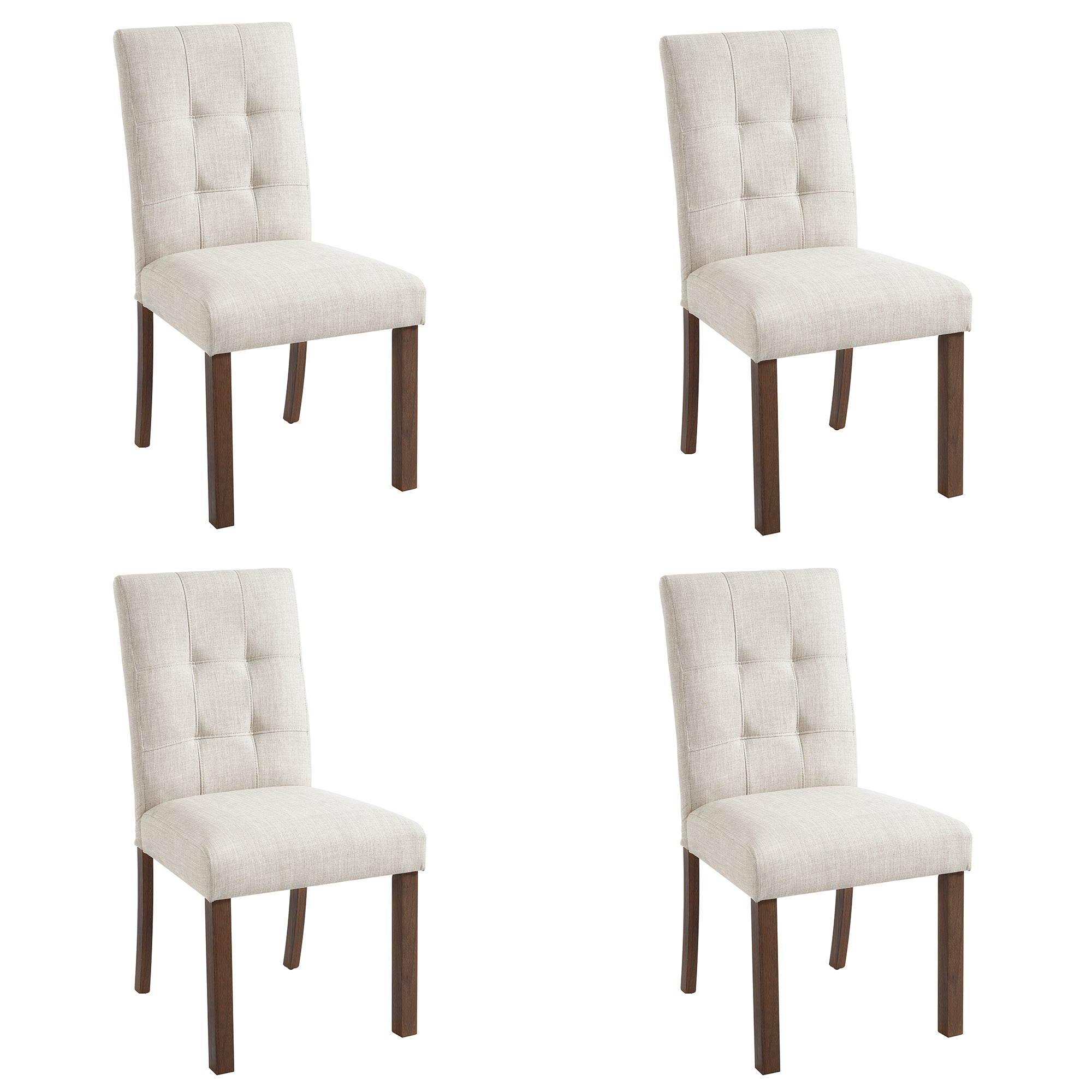 Franklin Tufted Upholstered Dining Chairs, Set of 4