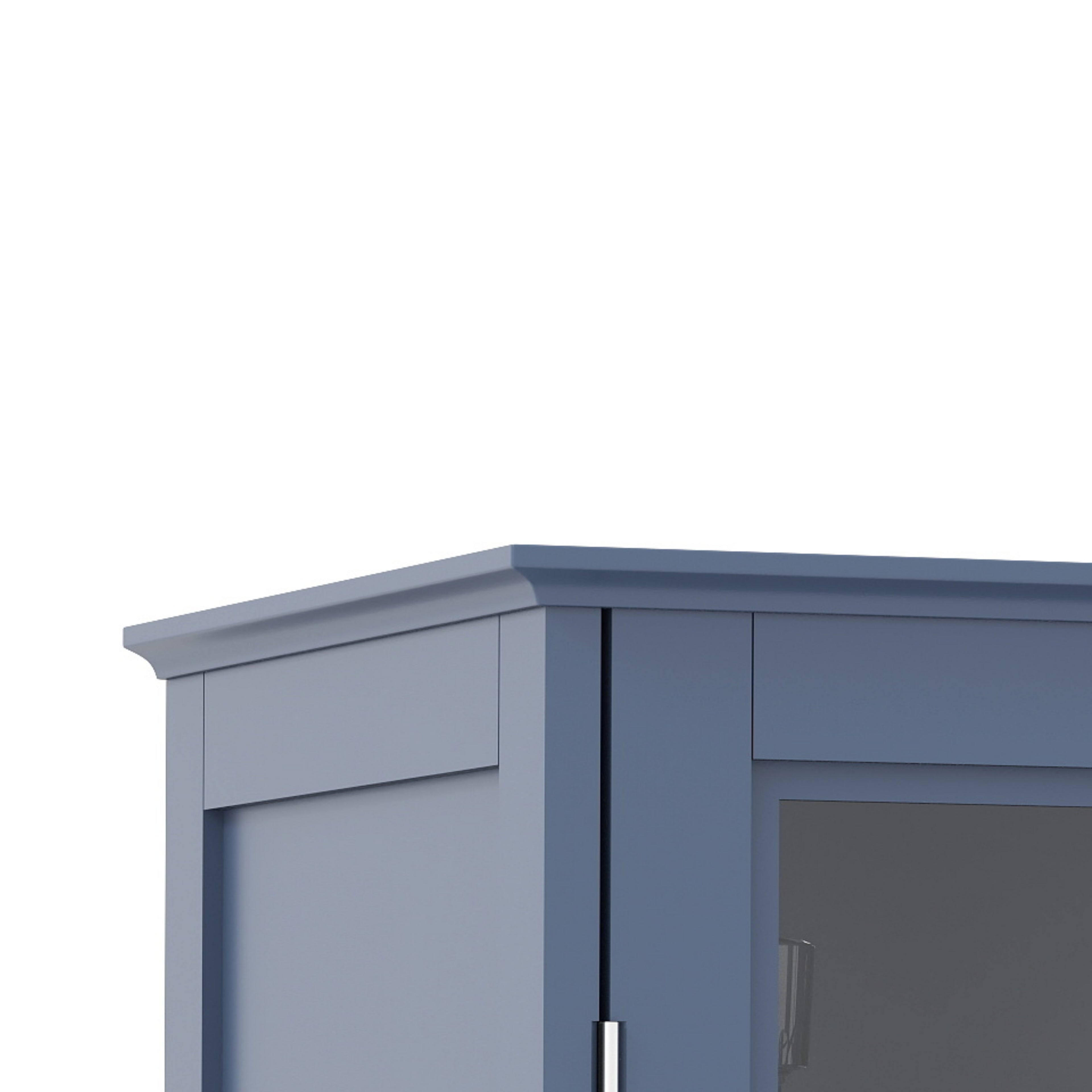 Double Glass Door Accent Cabinet
