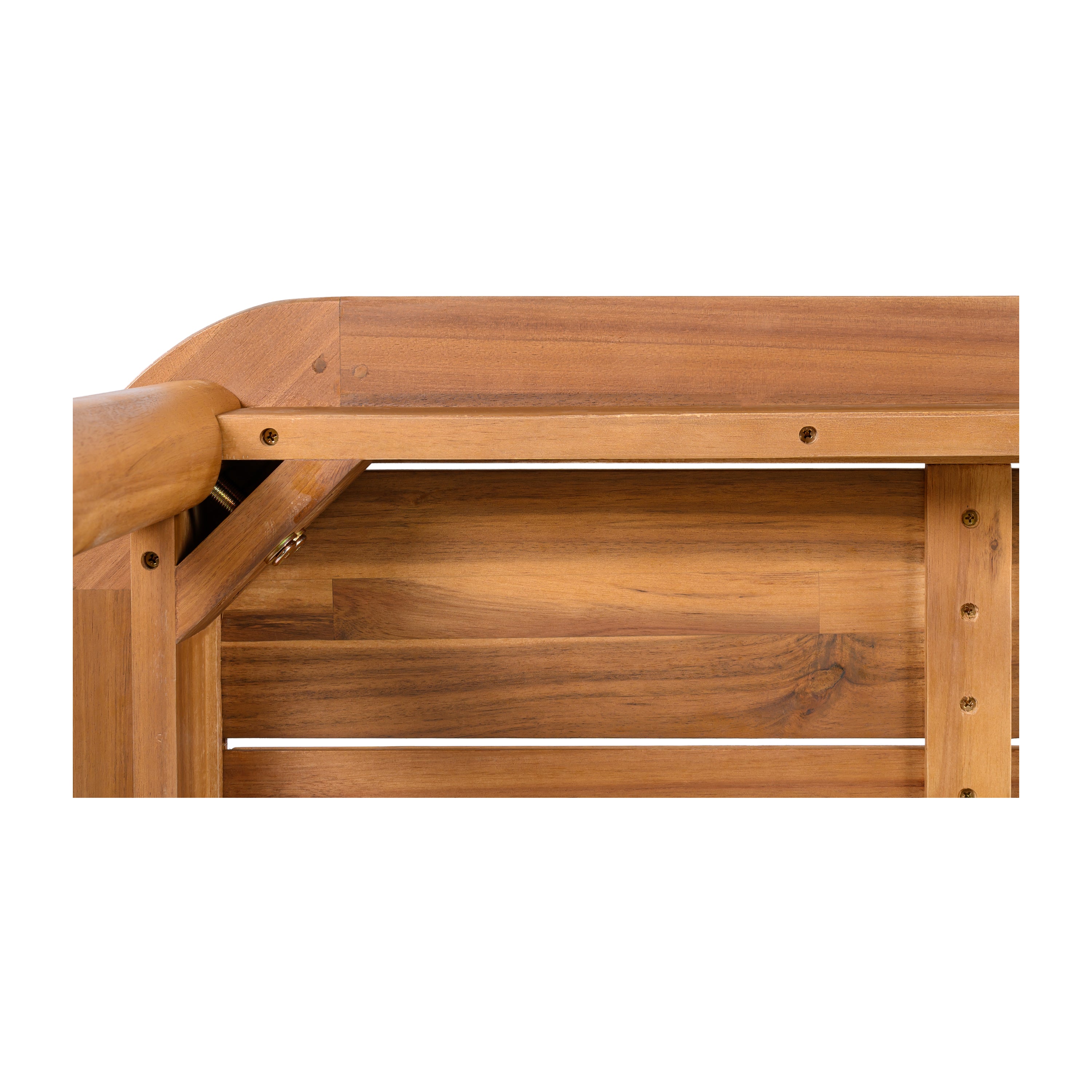 Modern 6-Person Acacia Wood Dining Table