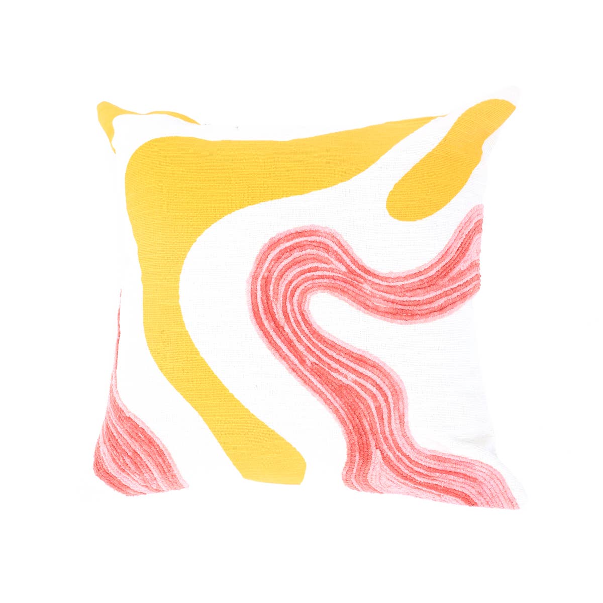 Mod Vibe Printed & Embroidered Pillow