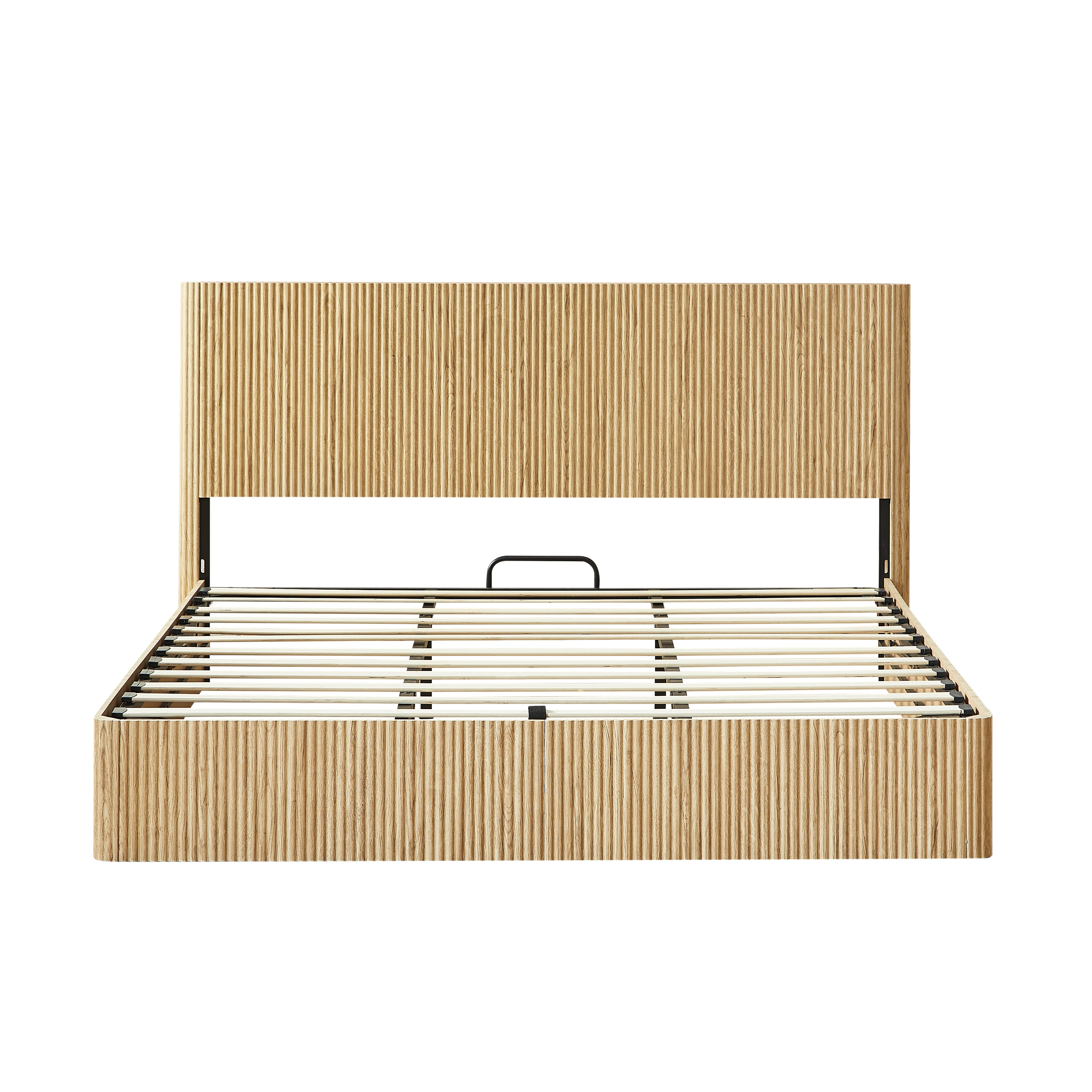 Fluted Lift Up Storage Bed