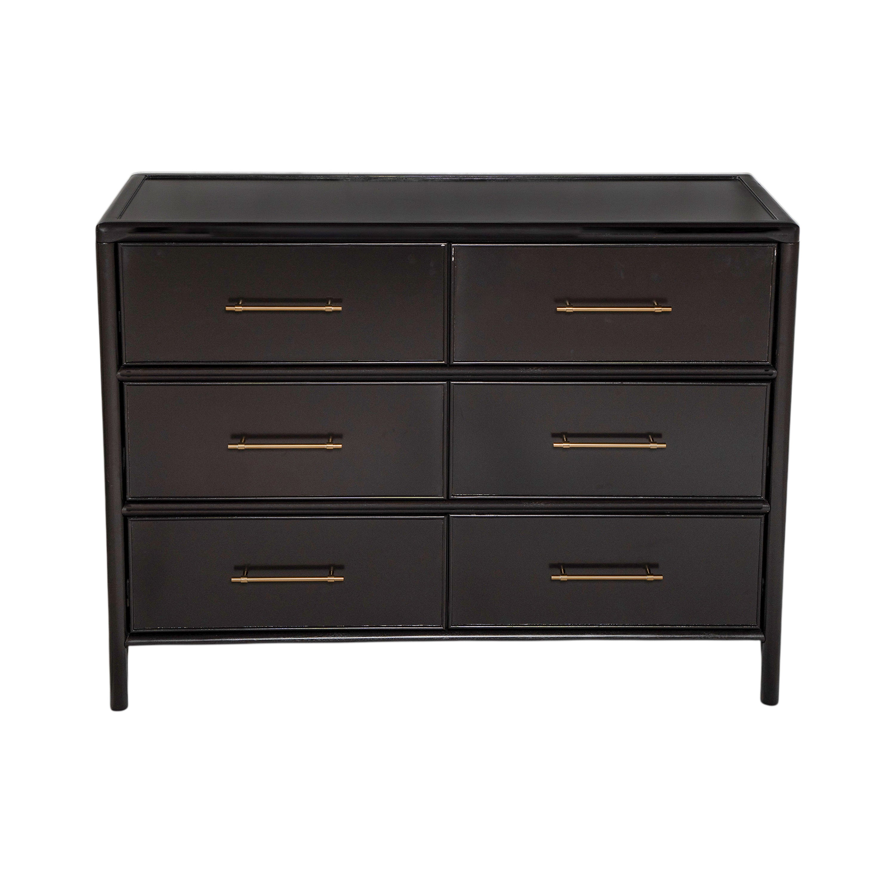 Mid-Century Modern 6-Drawer Storage Drawers